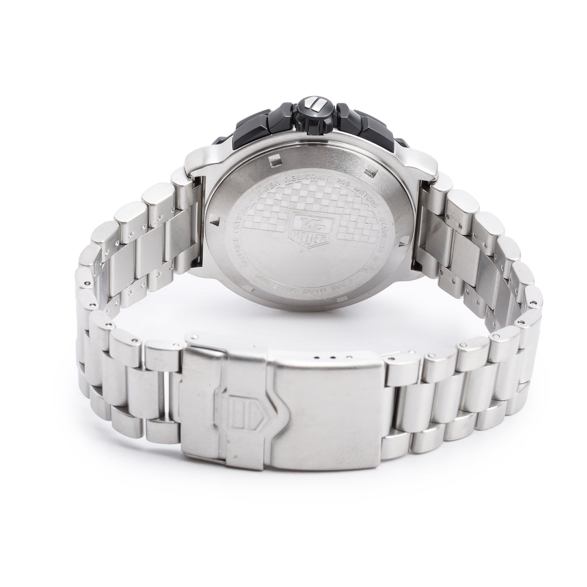 Tag Heuer Stainless Steel & Black Titanium Carbide Formula 1 Chronograph 41 MM Watch CAH1110 w/ Box