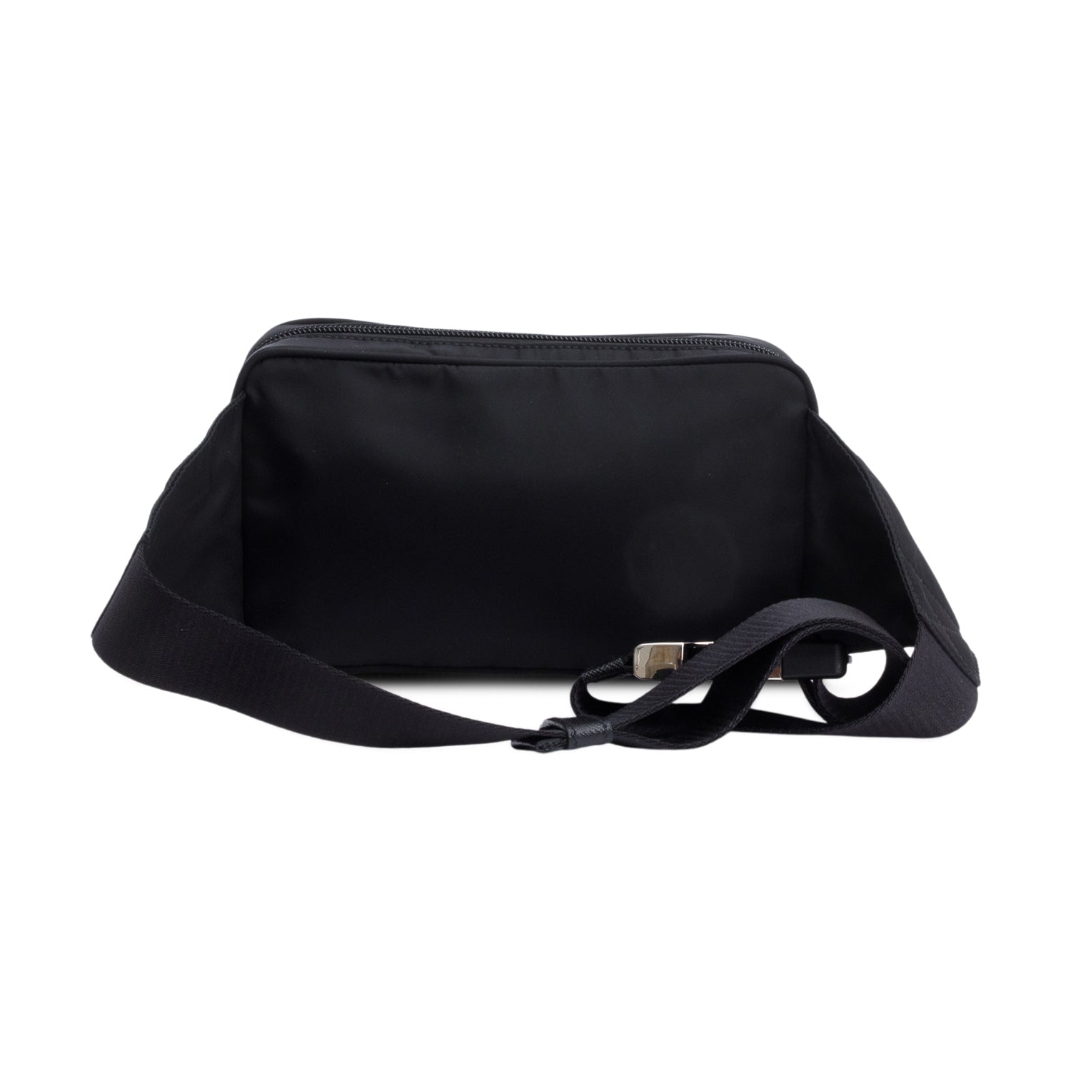 Prada Black Re-Nylon & Saffiano Leather Belt Bag