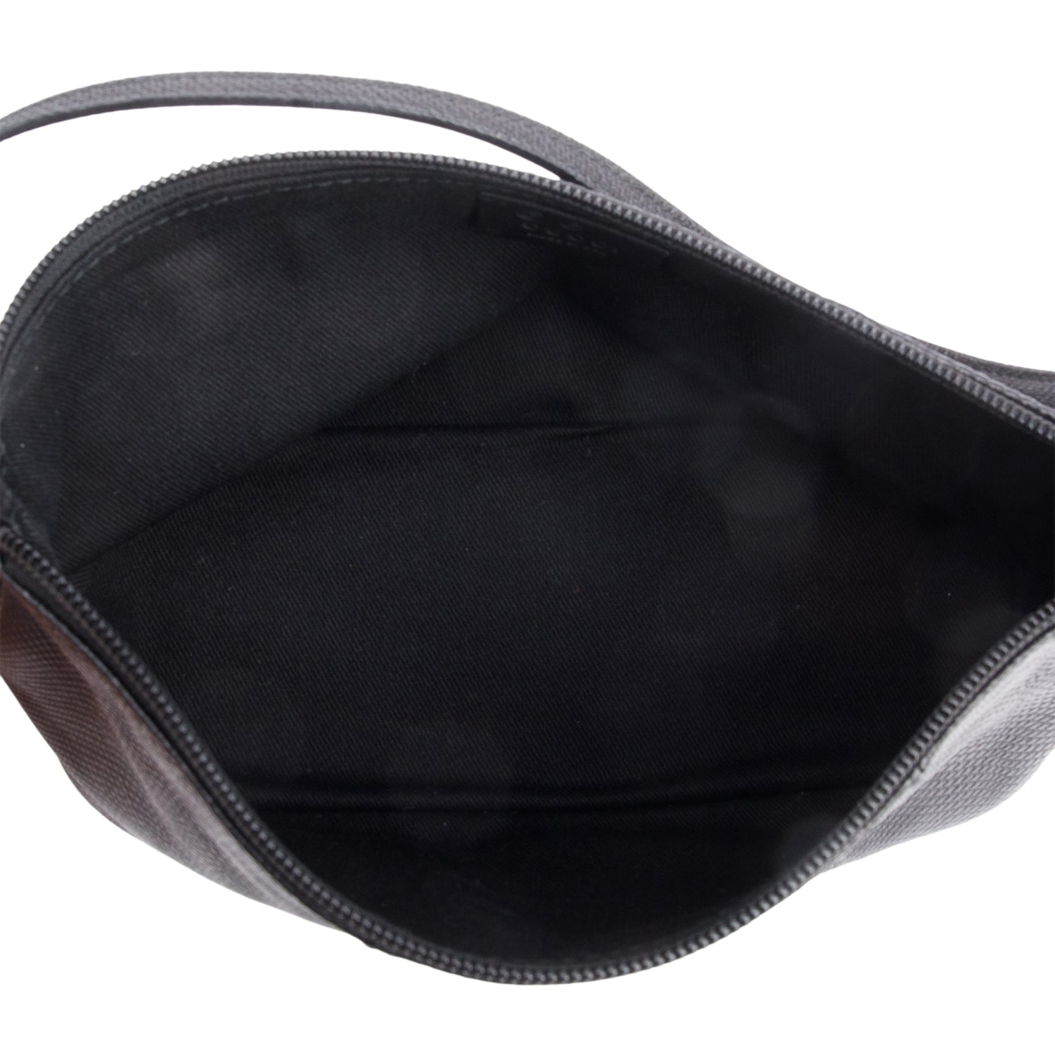 Gucci Black Lizard Embossed Leather Boat Pochette