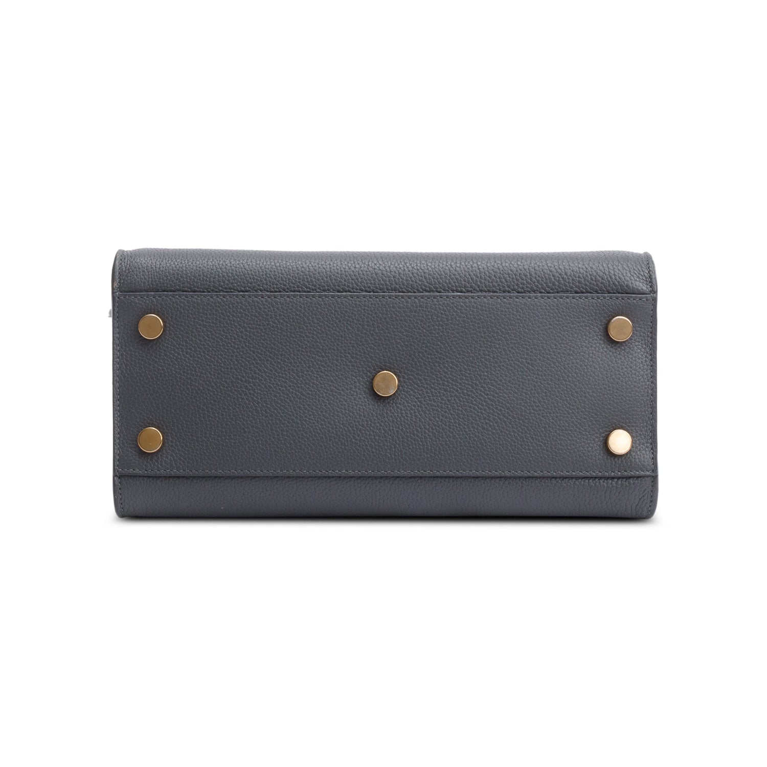 Saint Laurent 2022 Grey Grained Leather Baby Sac De Jour w/ Strap