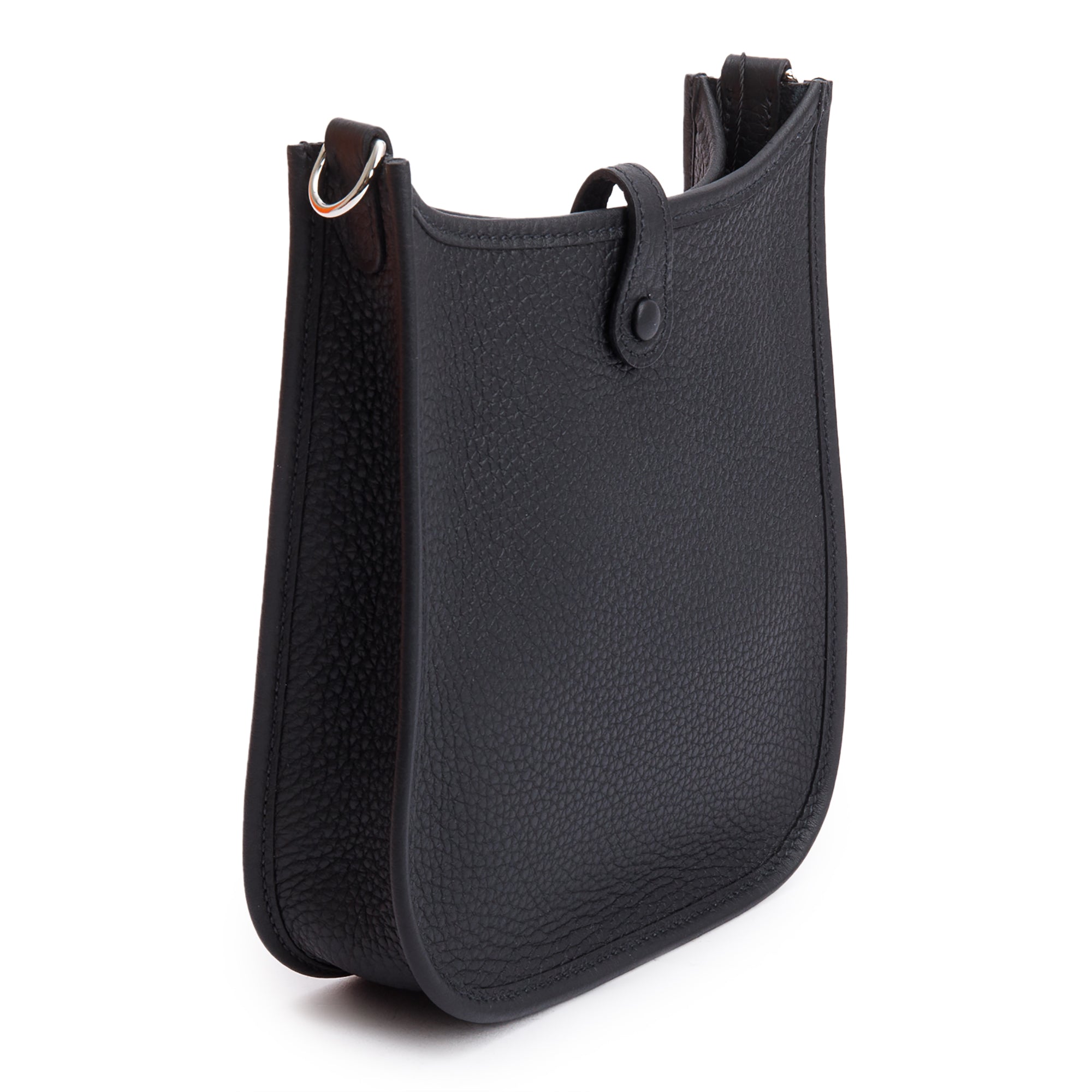 Hermes 2024 Noir Taurilon Clemence Amazone Evelyne TPM 16 w/ Box & Receipt