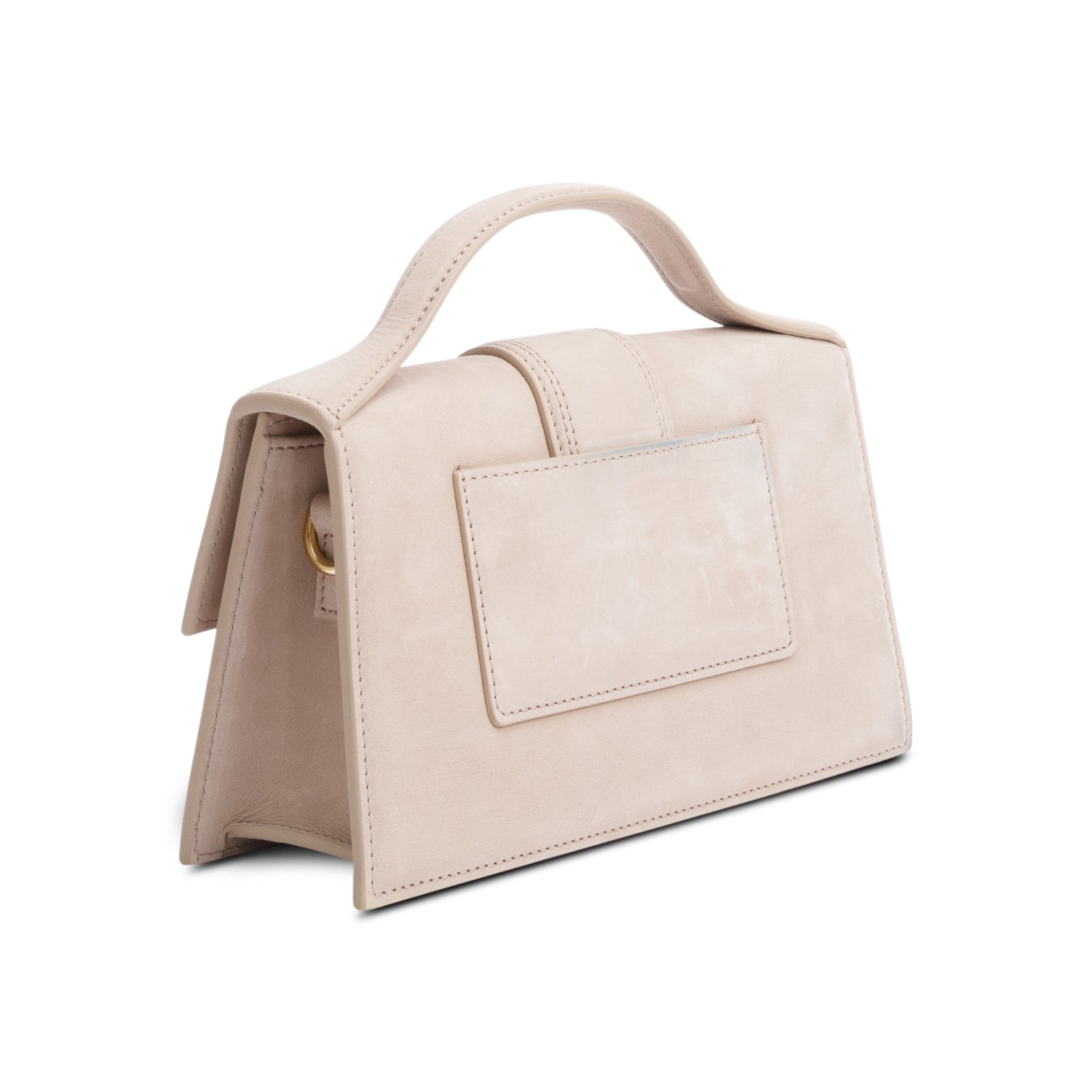 Jacquemus Beige Suede Le Grand Bambino Bag w/ Strap