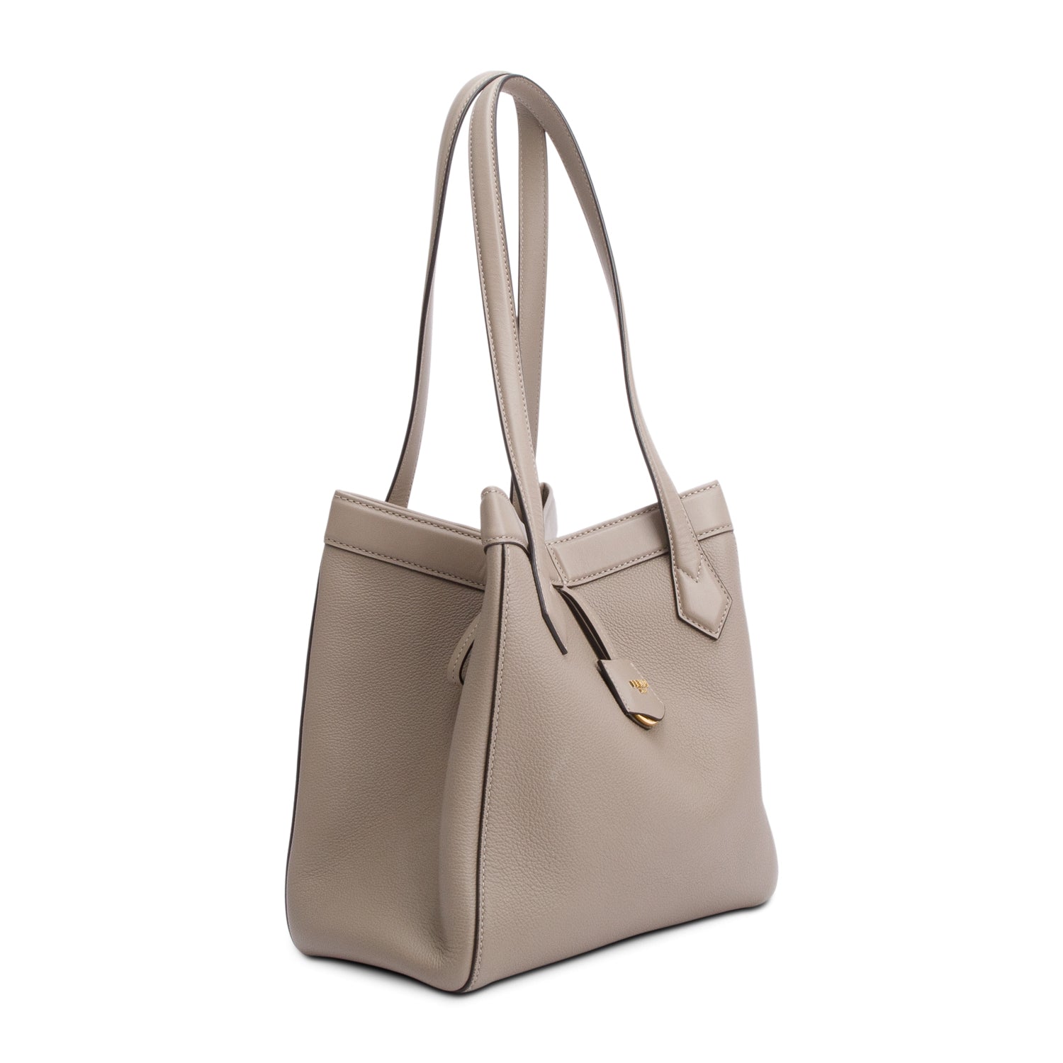 Fendi Beige Calfskin Leather Medium Origami Tote