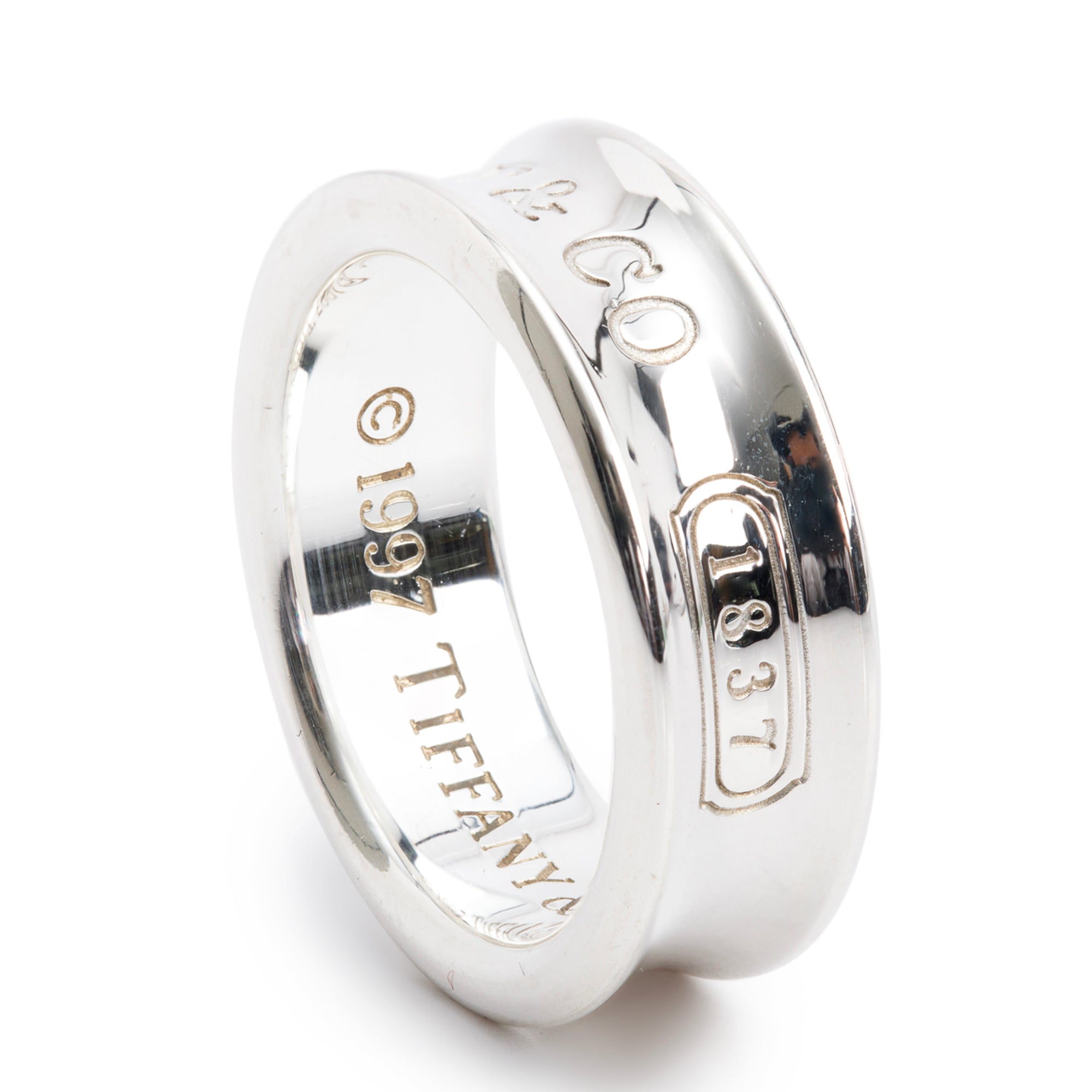 Tiffany & Co. Sterling Silver 1837 Ring, Size 6.25