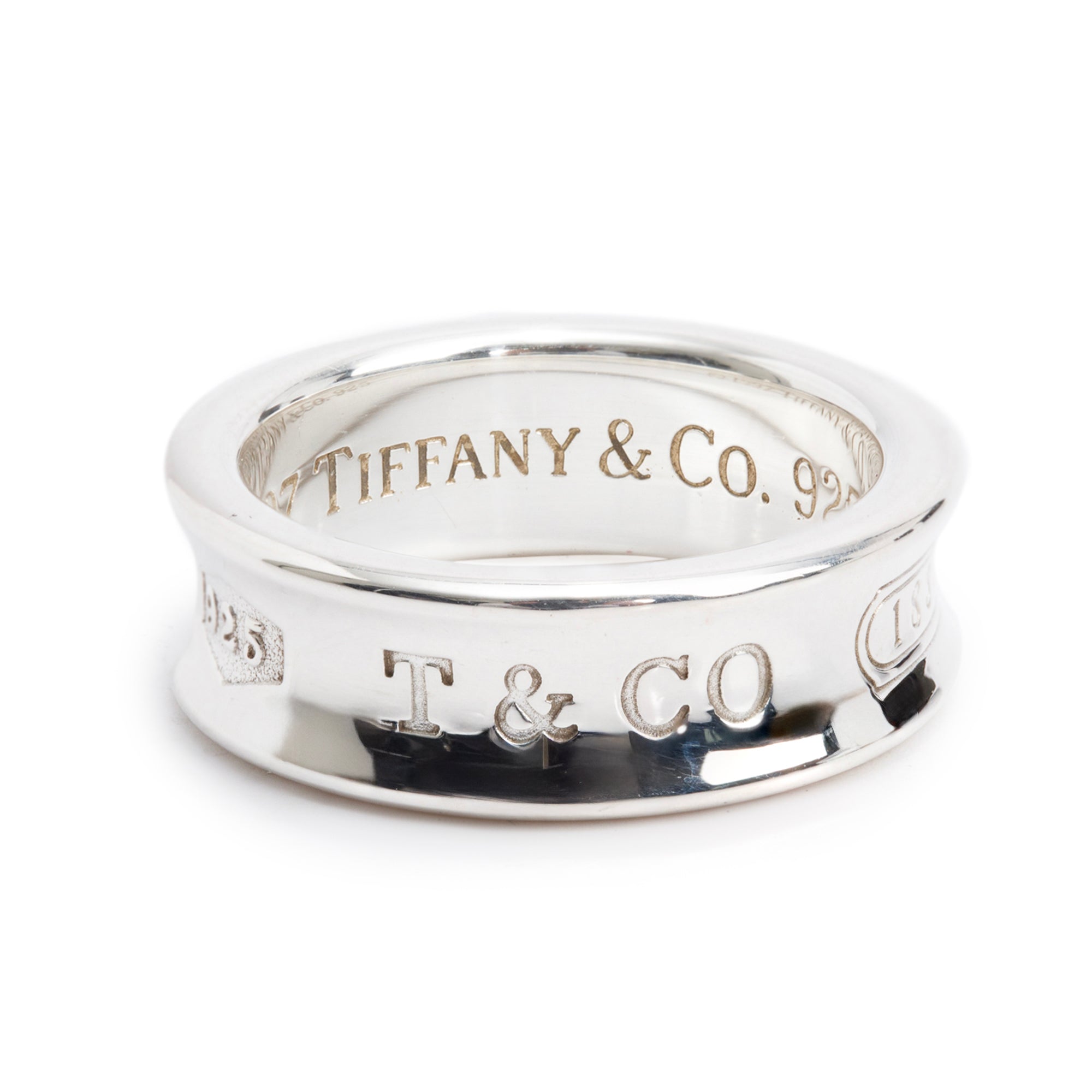 Tiffany & Co. Sterling Silver 1837 Ring, Size 6.25