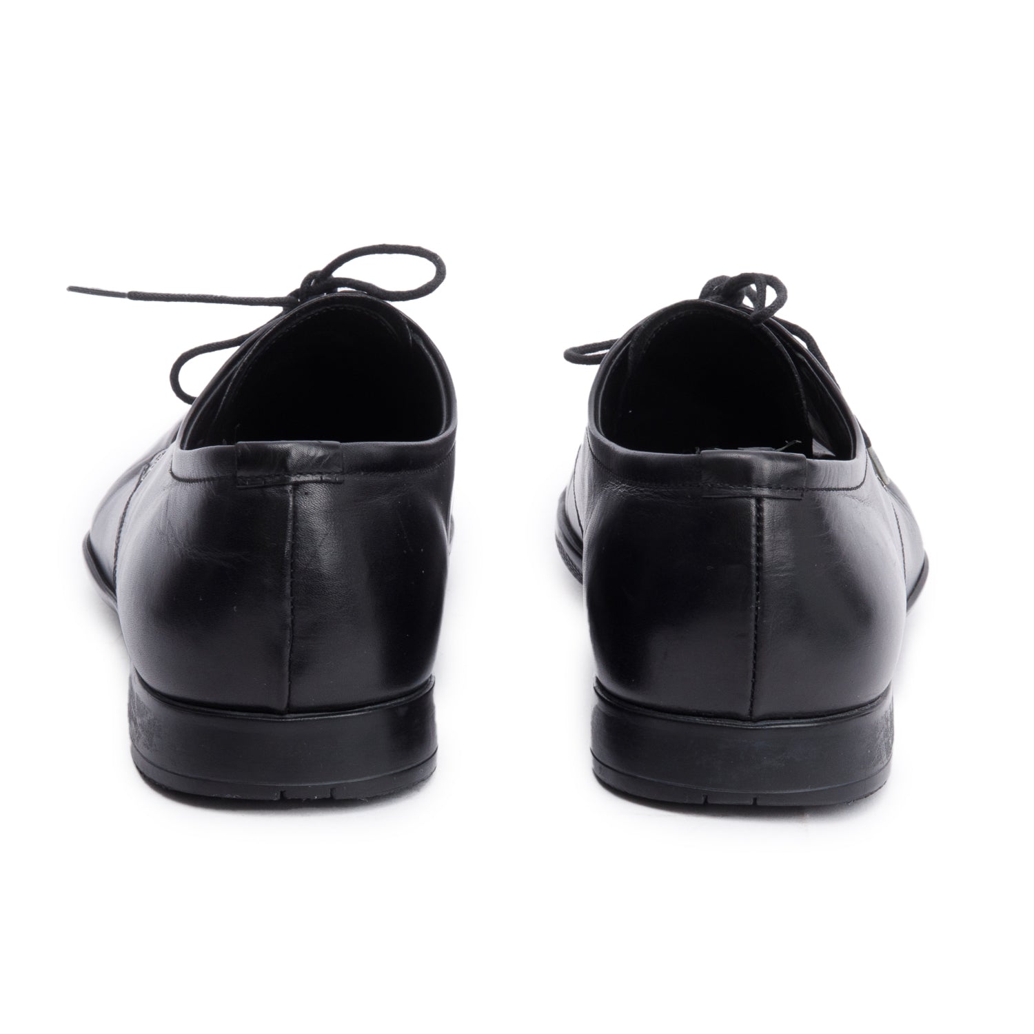 Prada Black Leather Laced Oxford Men's Shoes, Size 7 w/ Box