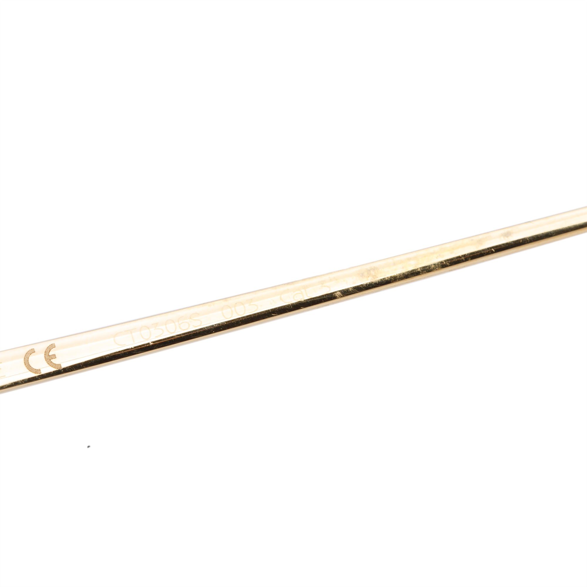 Cartier CT0306S Gold Tone Metal Decor C Aviator Sunglasses w/ Box & Case