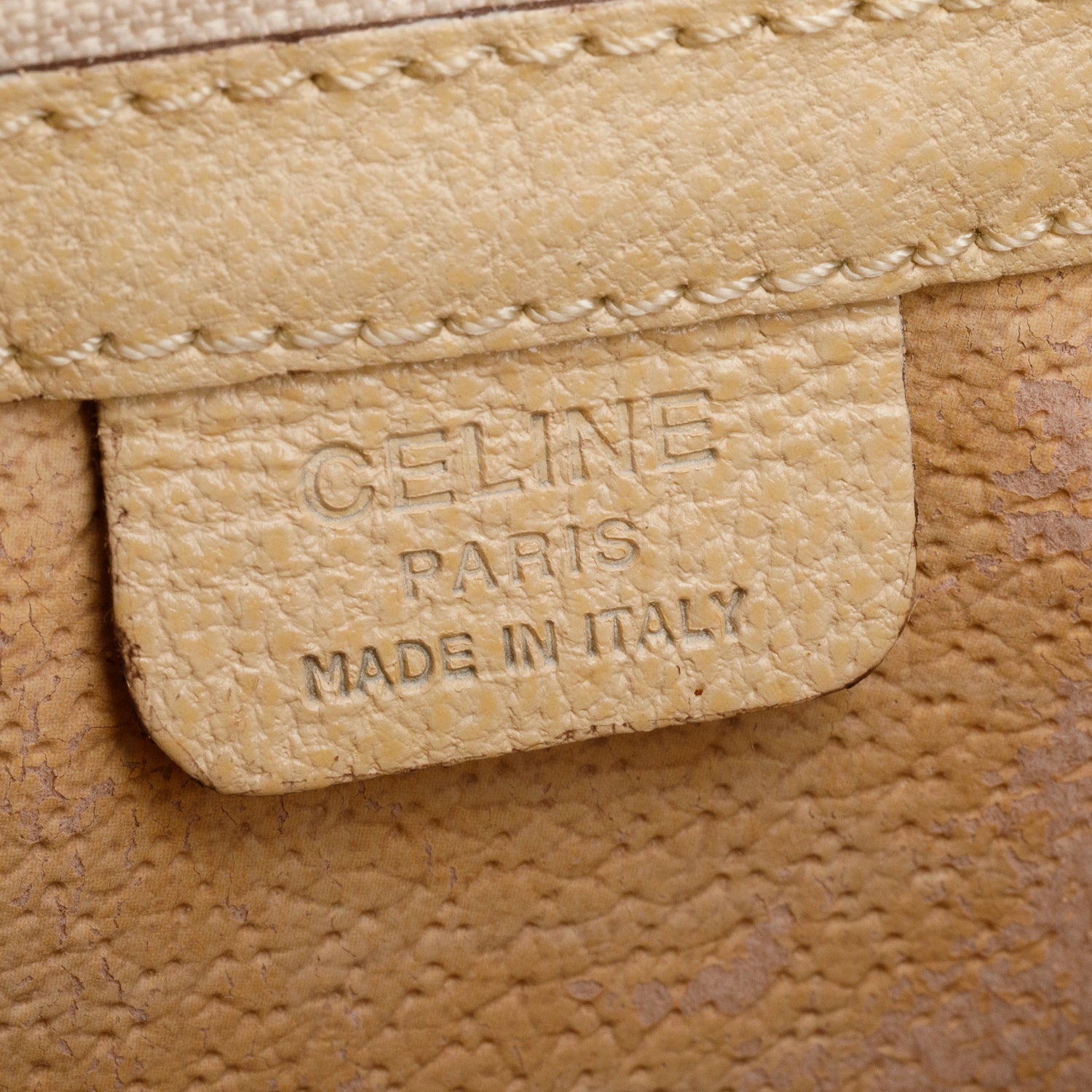 Celine Beige Grained Leather Camille 16 Small Shoulder Bag