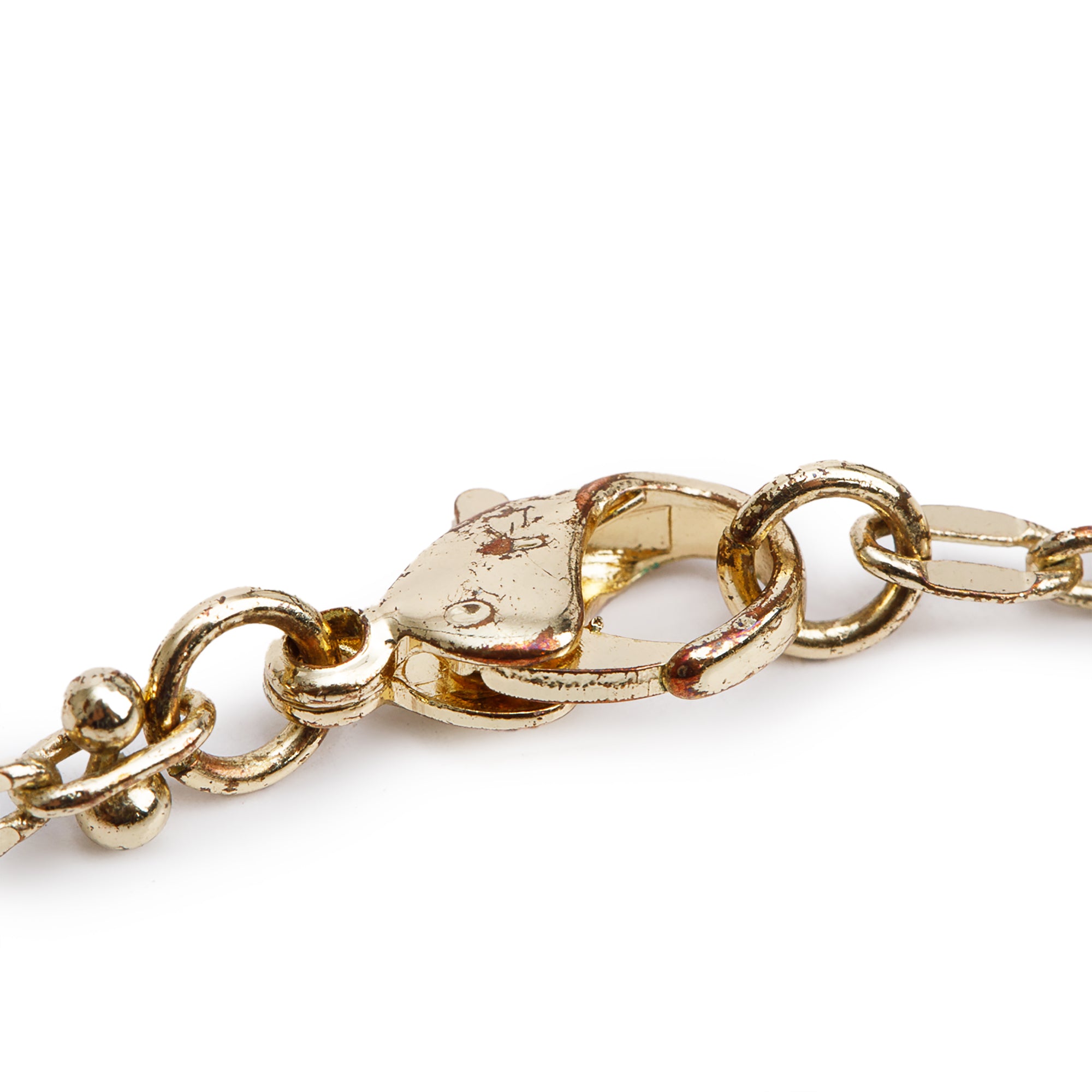 Fendi Gold-Plated Identification Star Disc Pendant Necklace