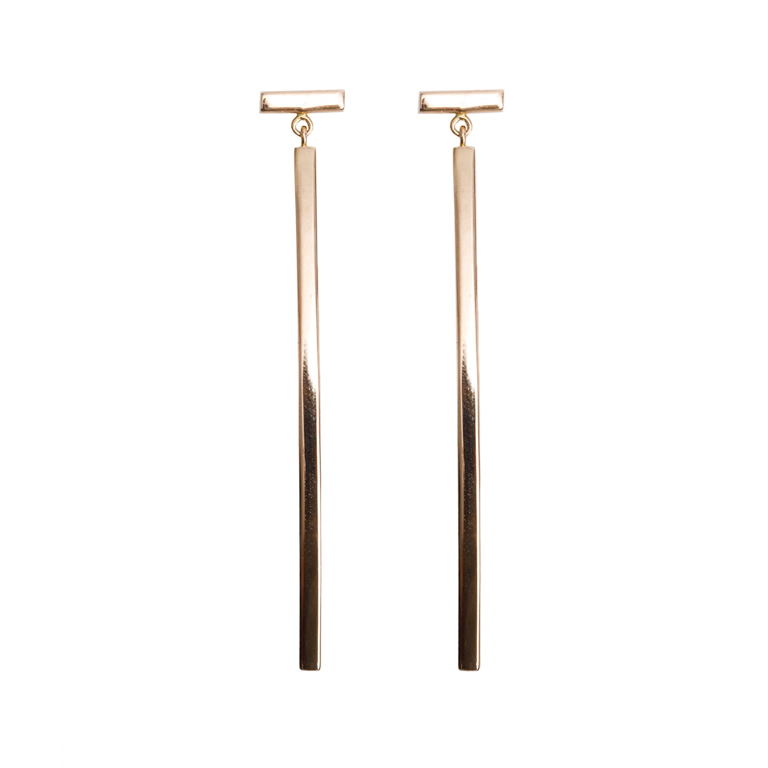 Tiffany & Co. 18k Rose Gold T Bar Earrings w/ Box