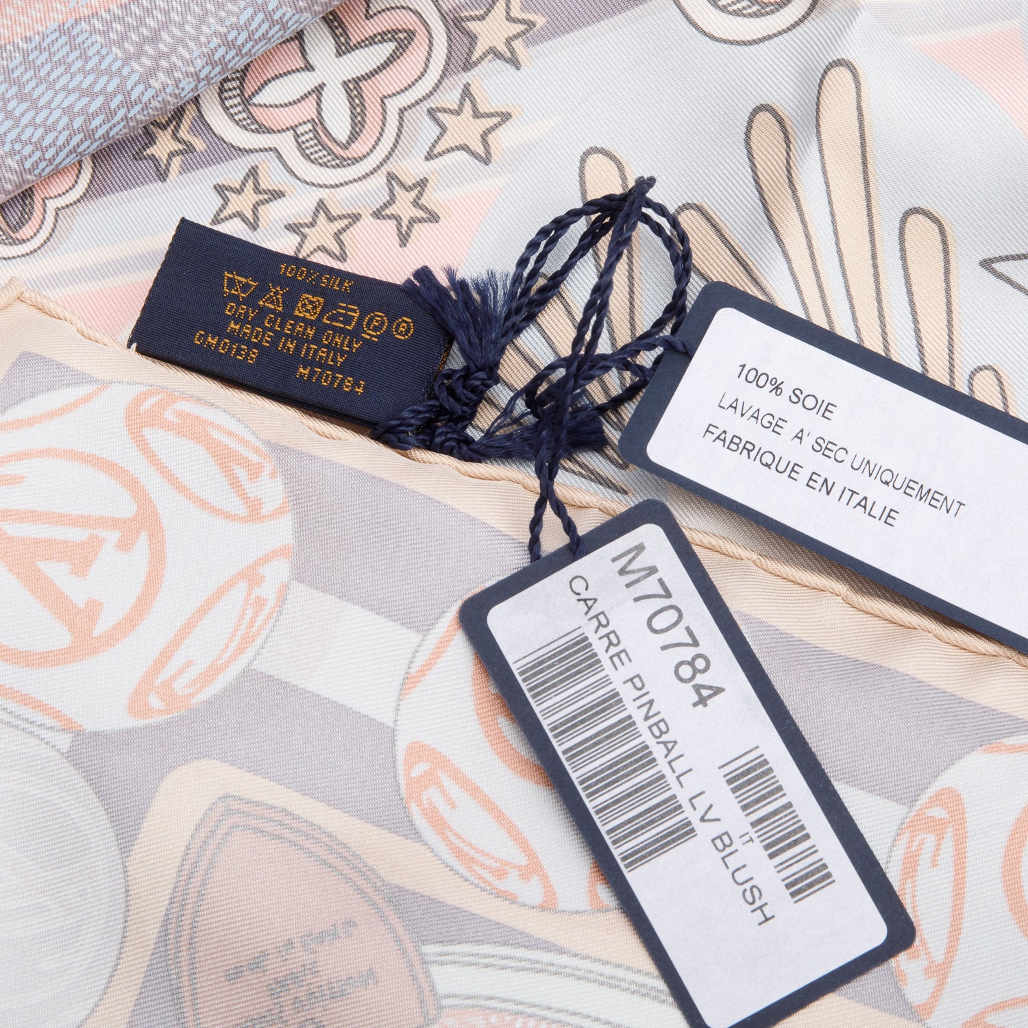 Louis Vuitton Pink Multicolor Pinball Silk Scarf