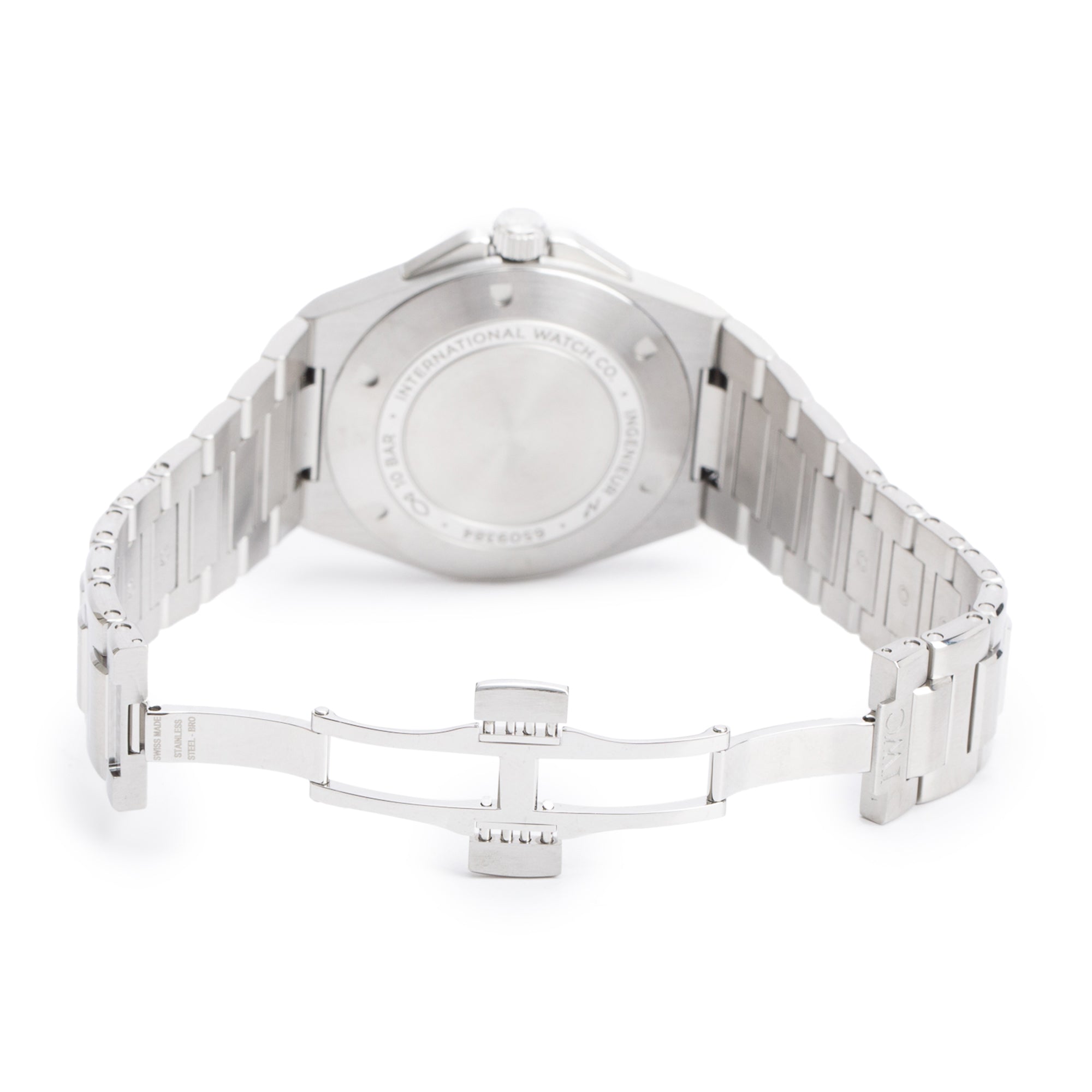 IWC Stainless Steel Ingenieur 40 MM Automatic Watch Black Dial 3289 w/ Box