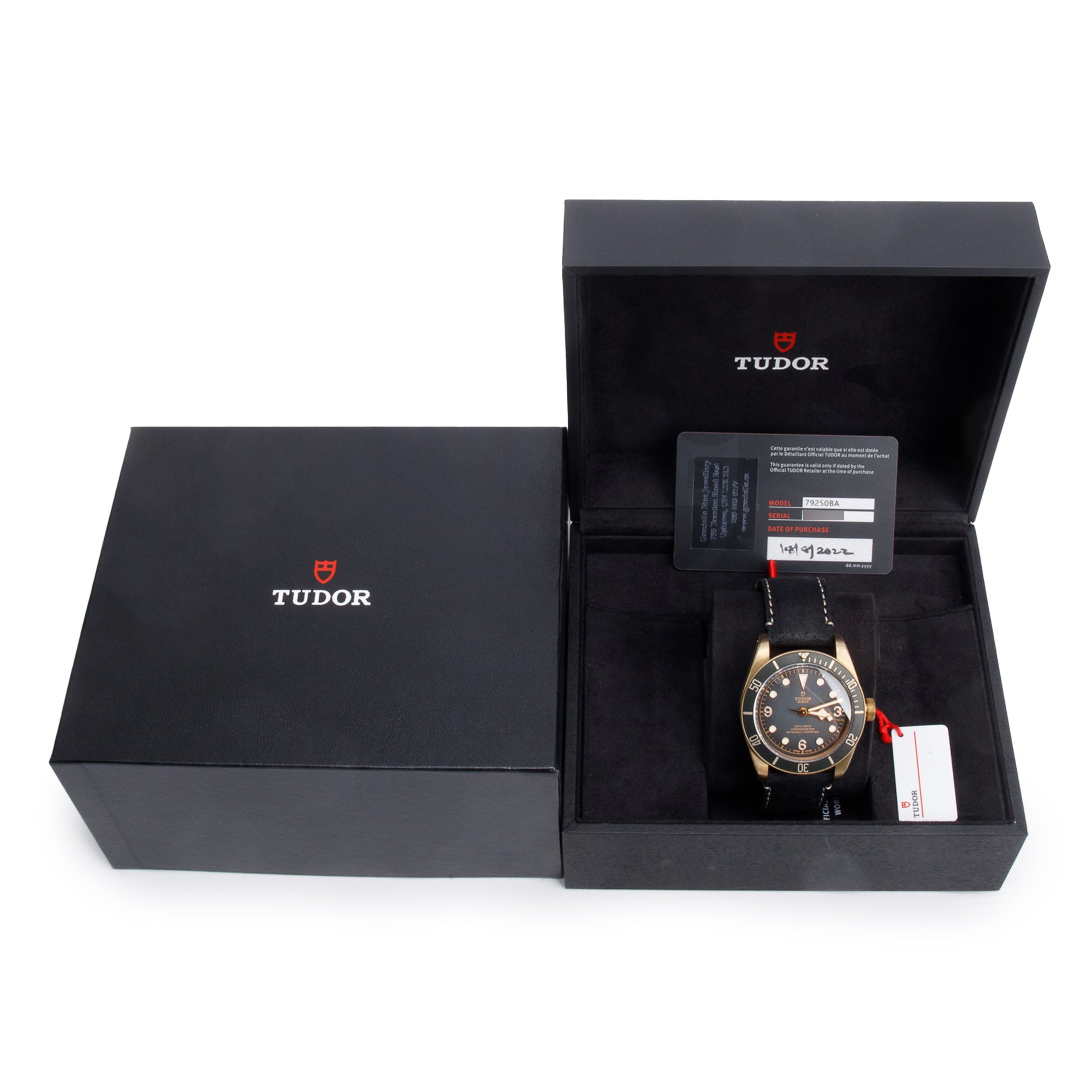 Tudor Bronze Black Bay 43 MM Automatic Watch 79250BA w/ Box & Papers