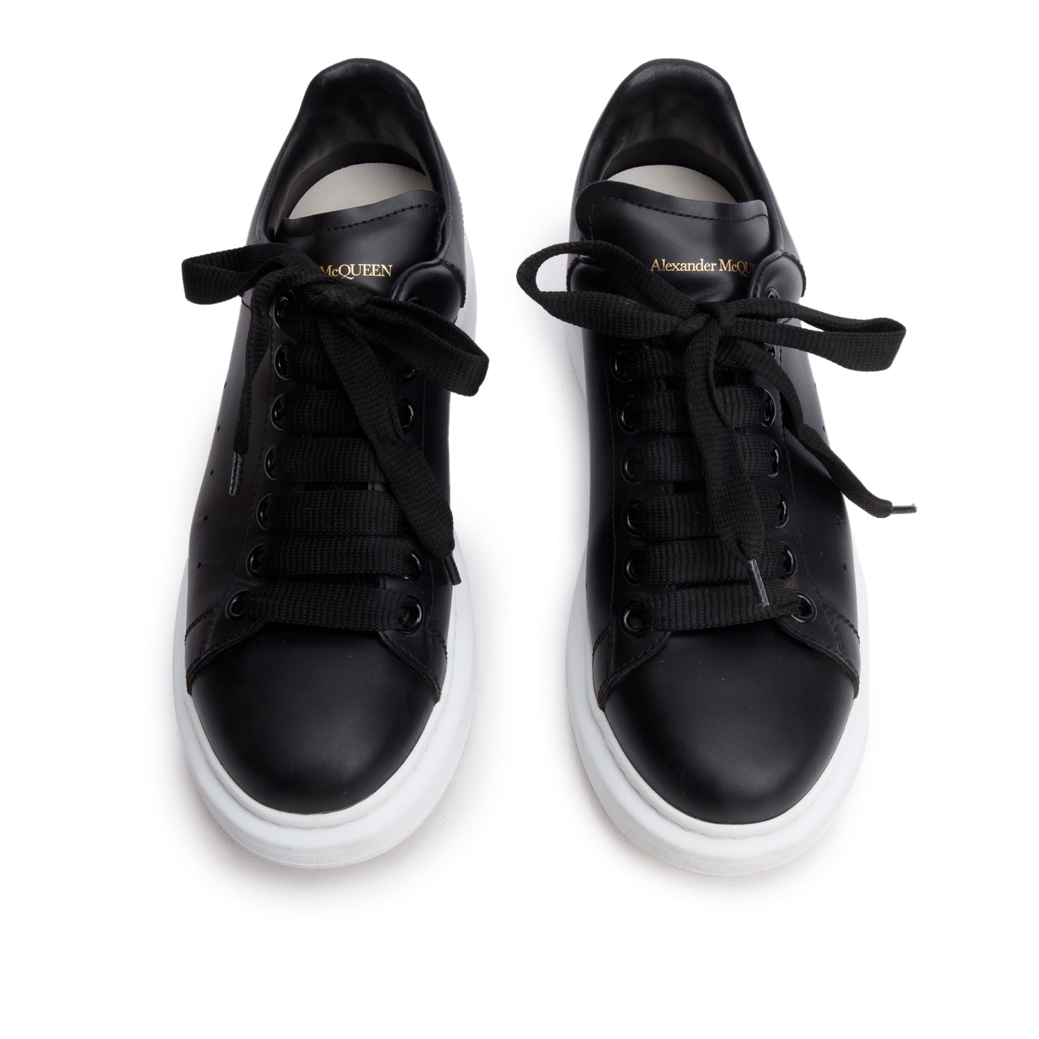 Alexander McQueen Black Oversized Sneakers, Size 38 w/ Box