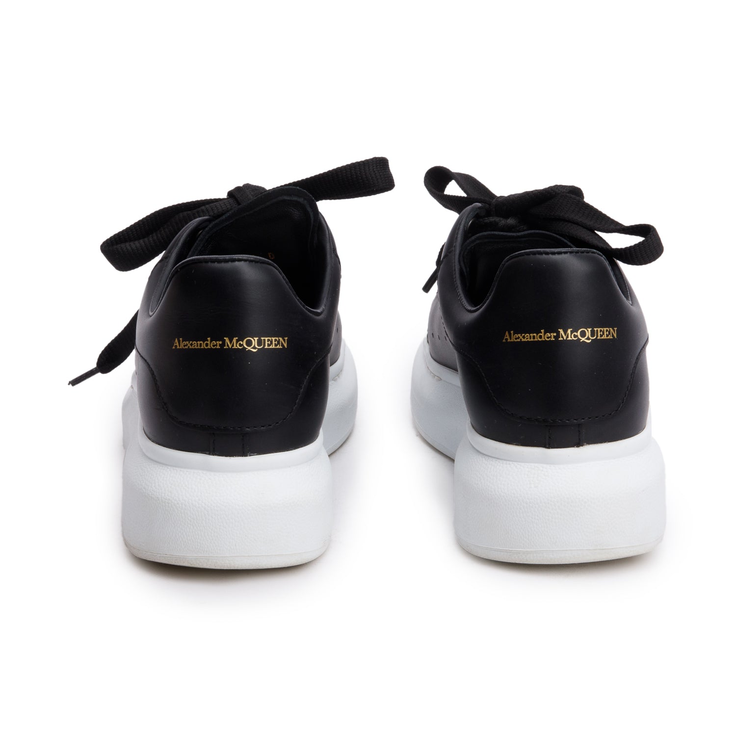 Alexander McQueen Black Oversized Sneakers, Size 38 w/ Box