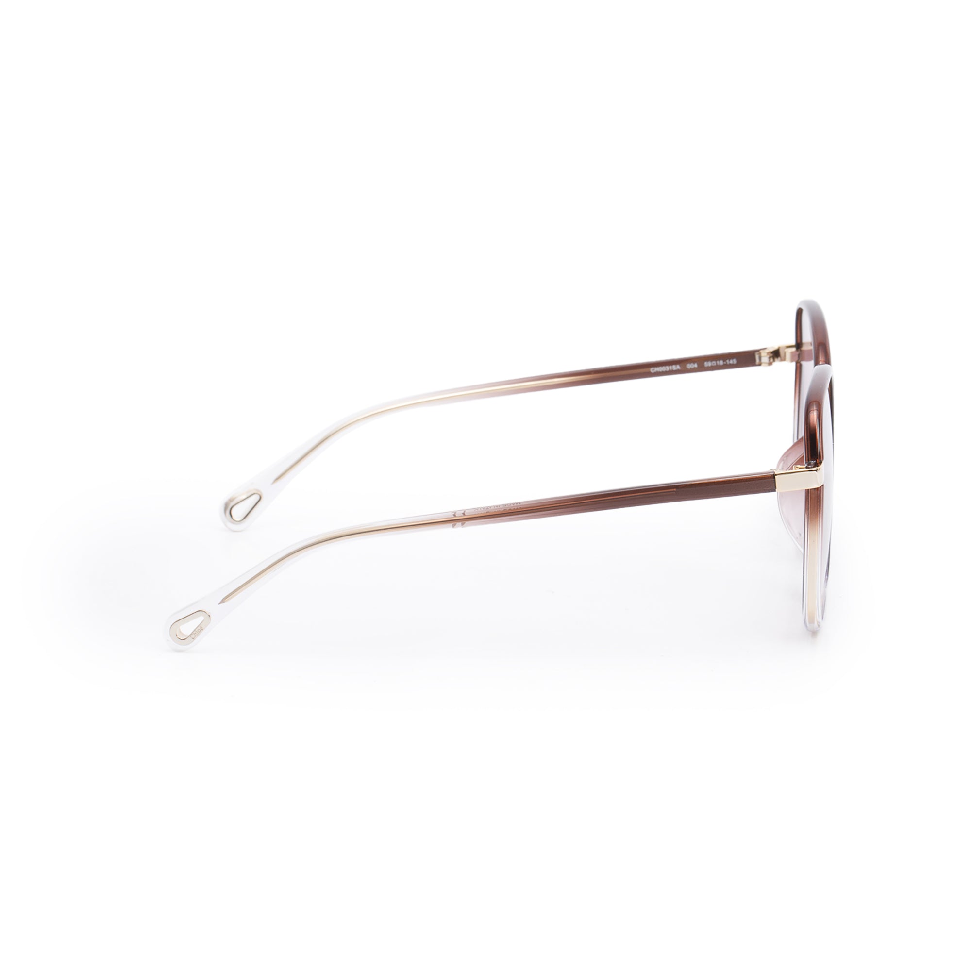 Chloe CH0031SA Brown Ombre Acetate Franky Oversized Sunglasses w/ Case