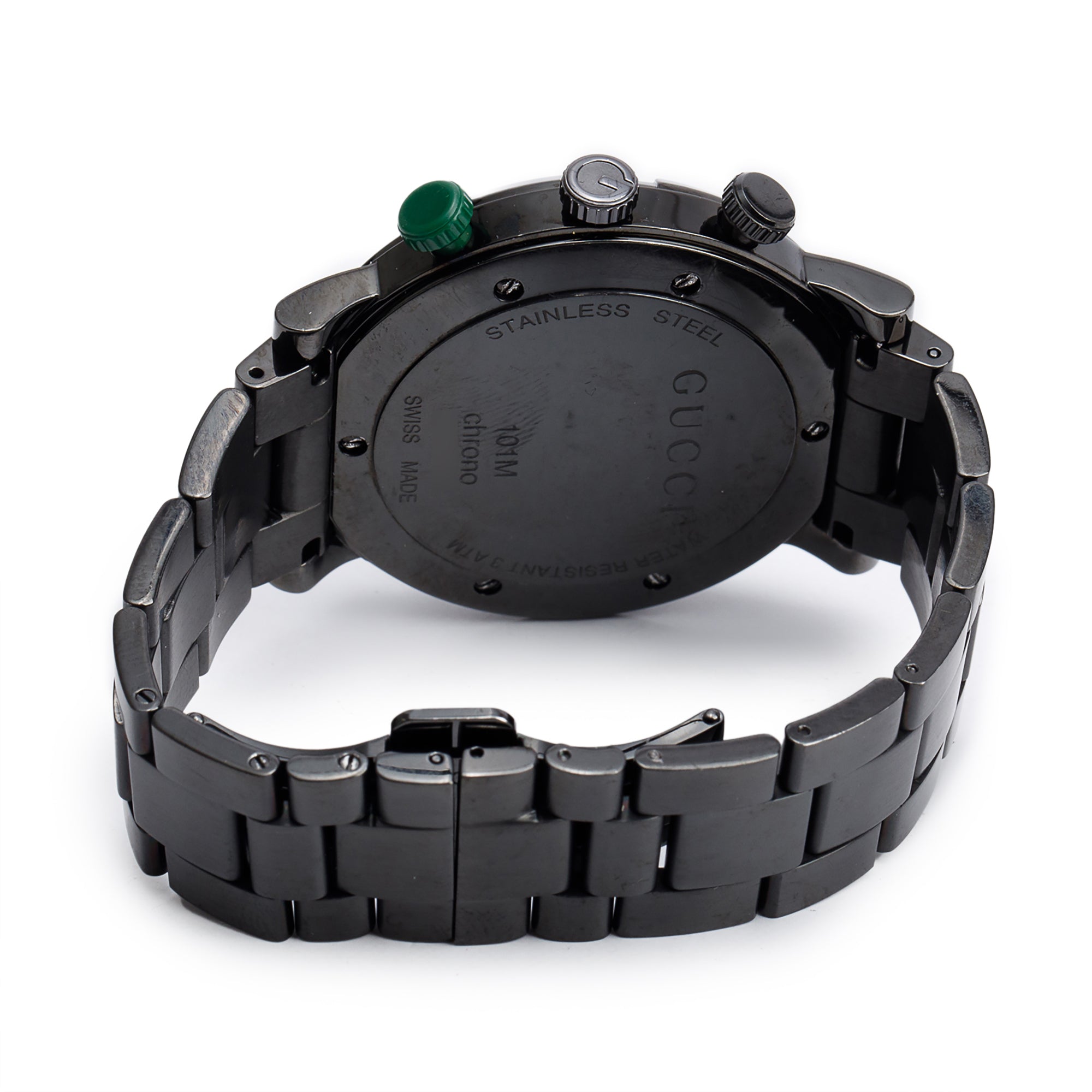 Gucci Black PVD Stainless Steel G-Chrono 44 MM Watch w/ Box