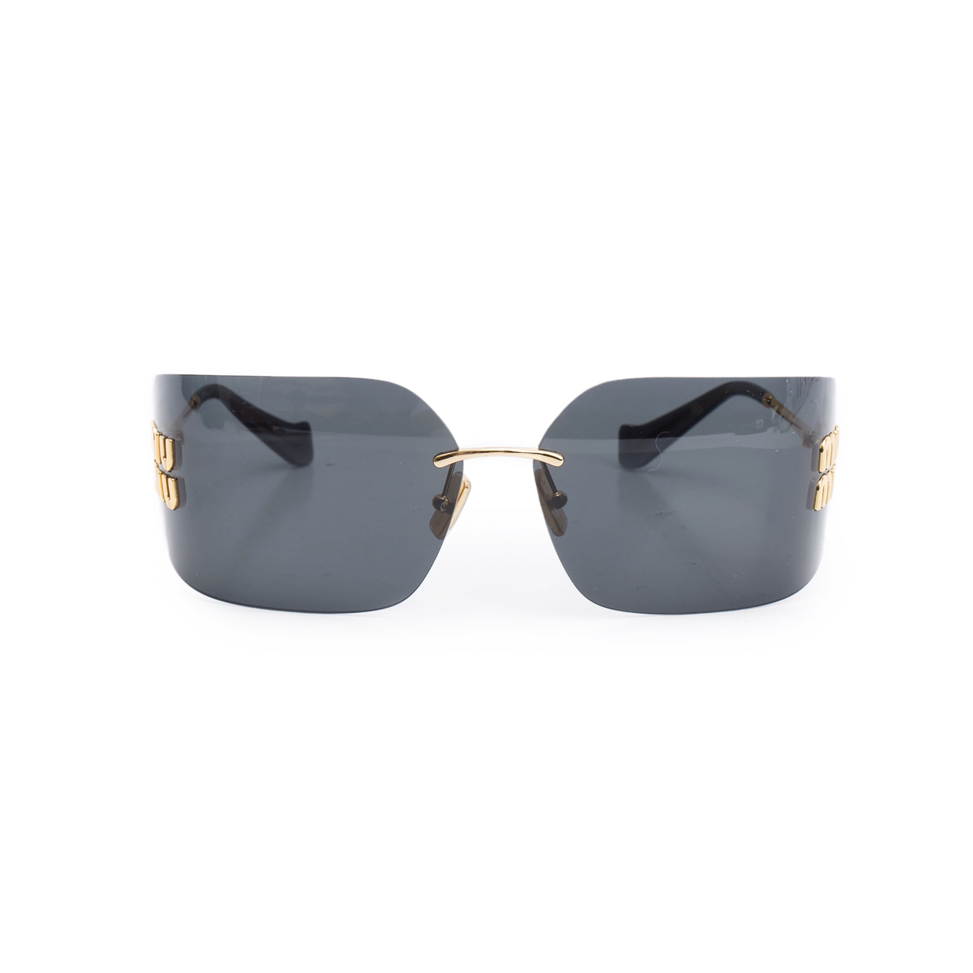 Miu Miu SMU 54Y Rimless Runway Sunglasses w/ Pouch