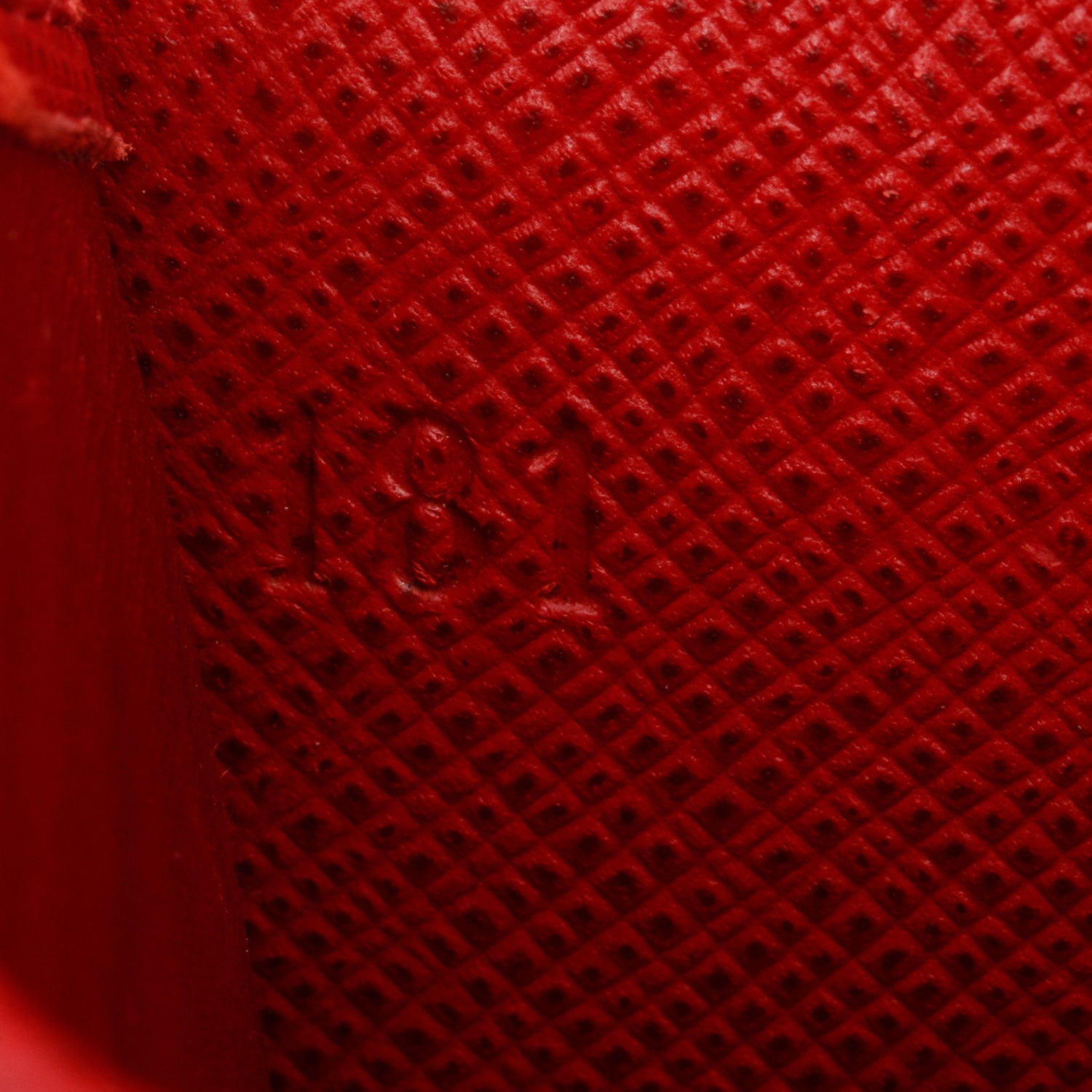 Prada Red Saffiano Metal Leather Hard Holder Flap Wallet w/ Insert