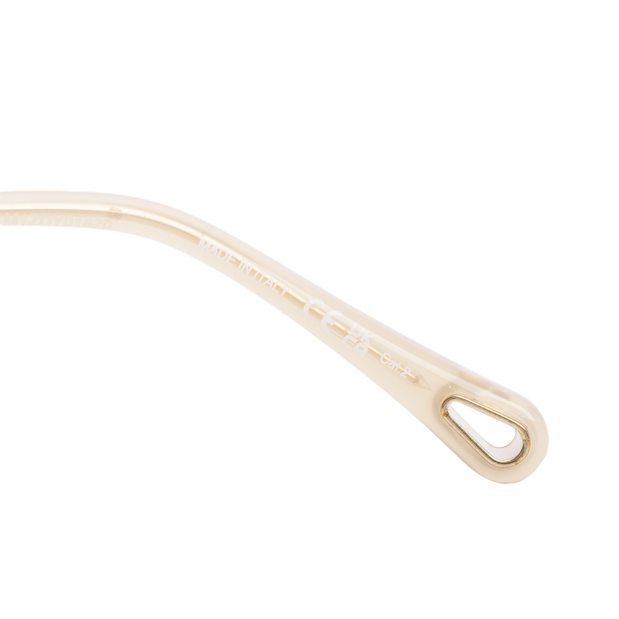 Chloe CH0092S Gold Tone Metal Gradient Butterfly Sunglasses w/ Case