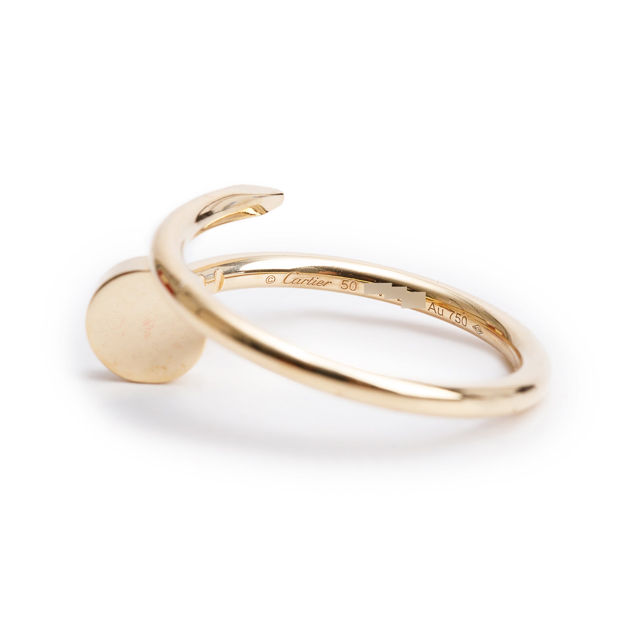 Cartier 2023 18k Yellow Gold Juste Un Clou Ring, Small Model, Size 50 5.25 w/ Box, Receipt & Certificate