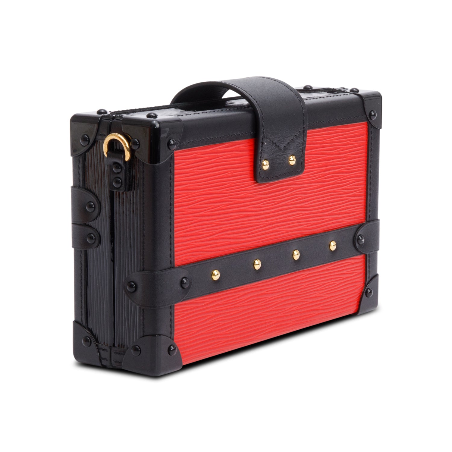 Louis Vuitton Red Epi Leather Petite Malle w/ Box