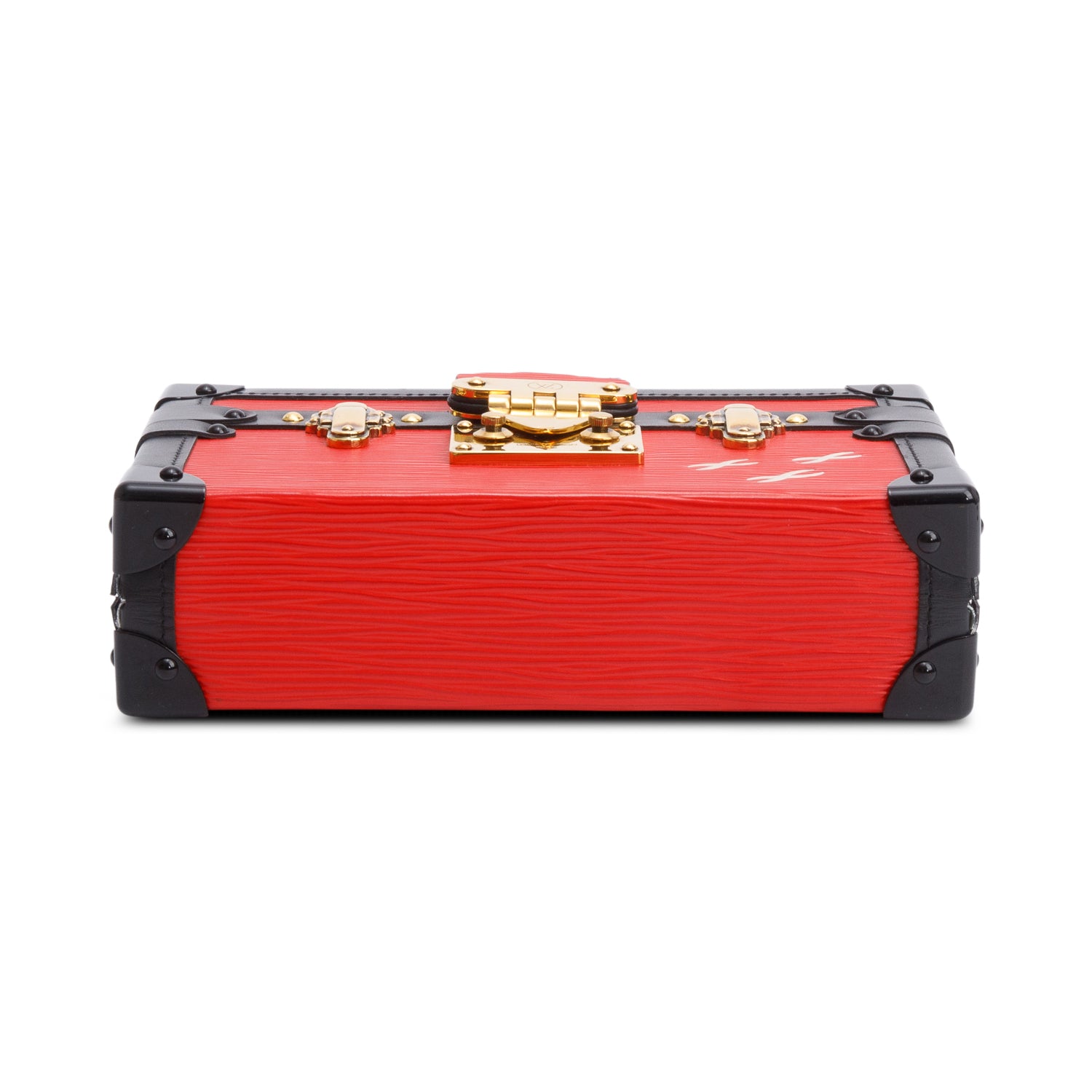 Louis Vuitton Red Epi Leather Petite Malle w/ Box
