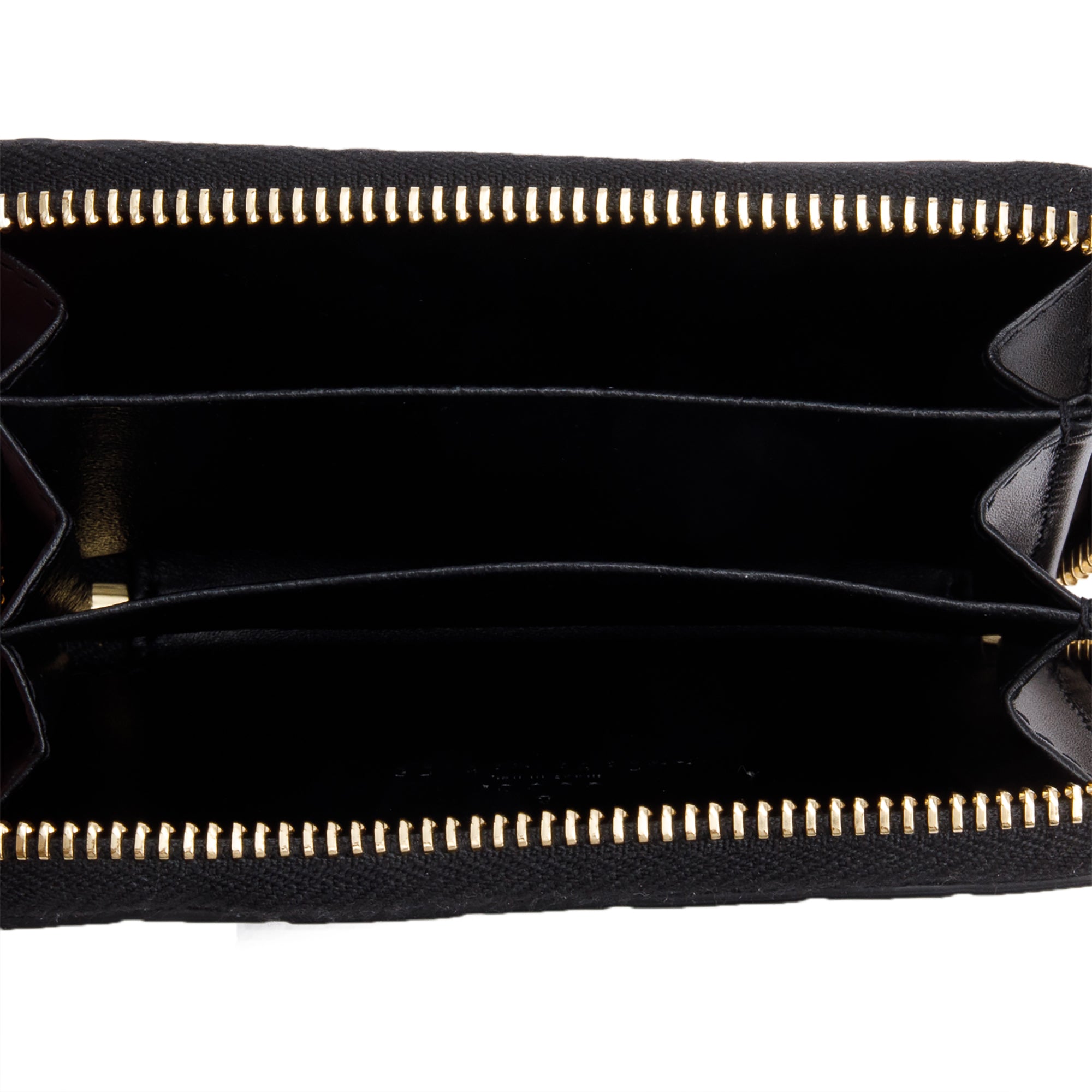 Gucci Black Guccissima Leather Zip Around Card Case w/ Box & Receipt