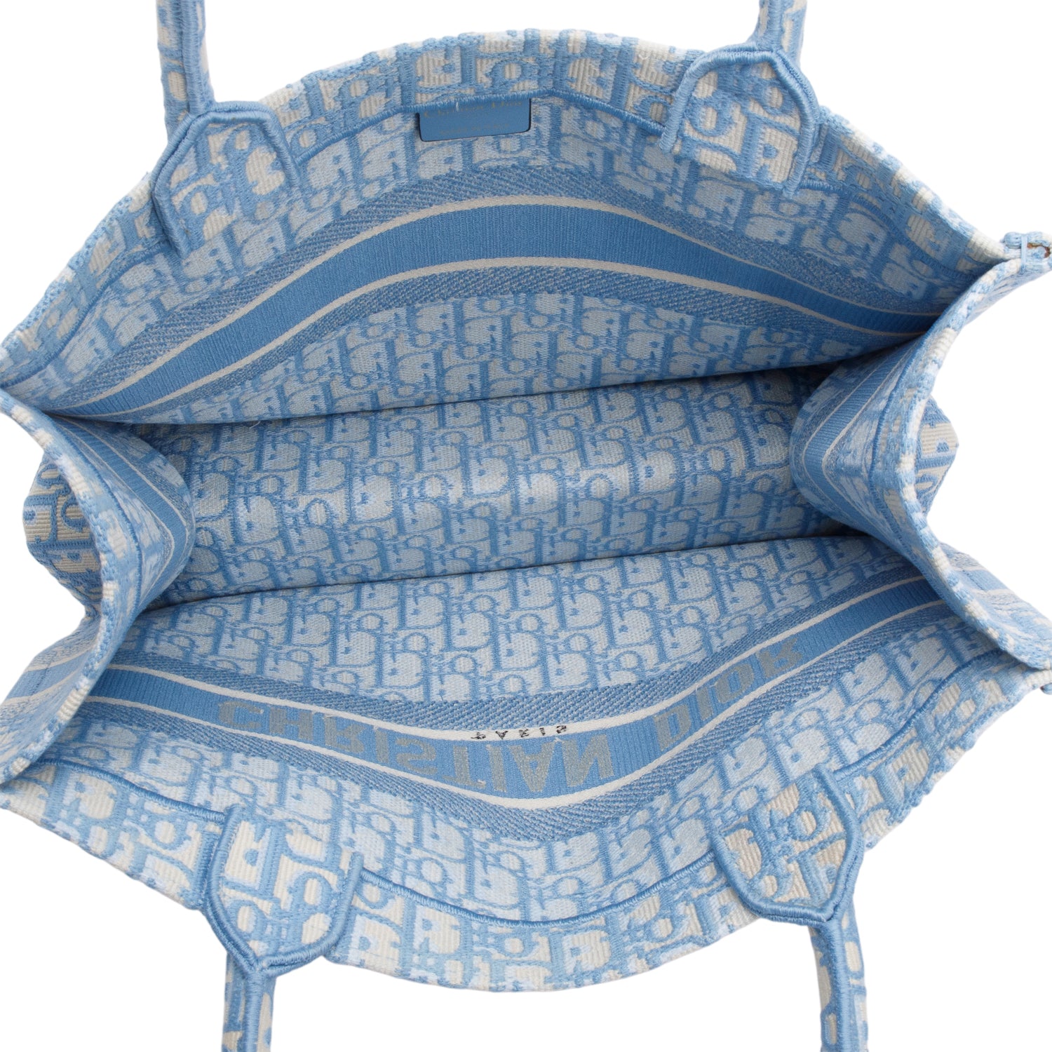 Christian Dior 2021 Blue Oblique Medium Book Tote