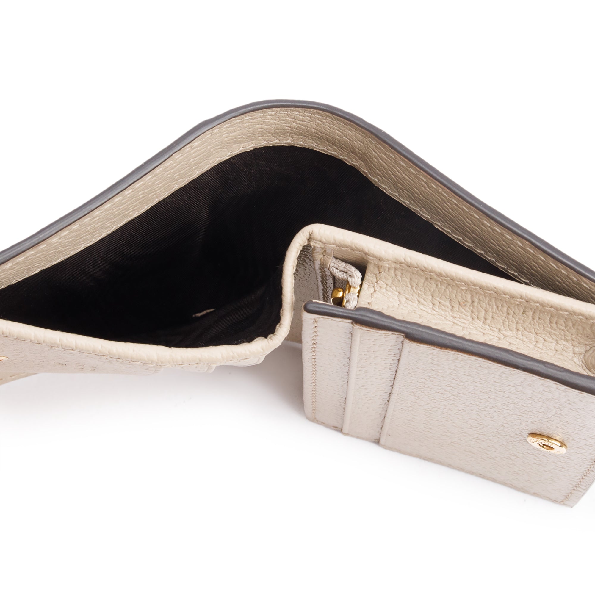 Gucci Beige Ophidia GG Supreme Canvas Card Case Wallet w/ Box