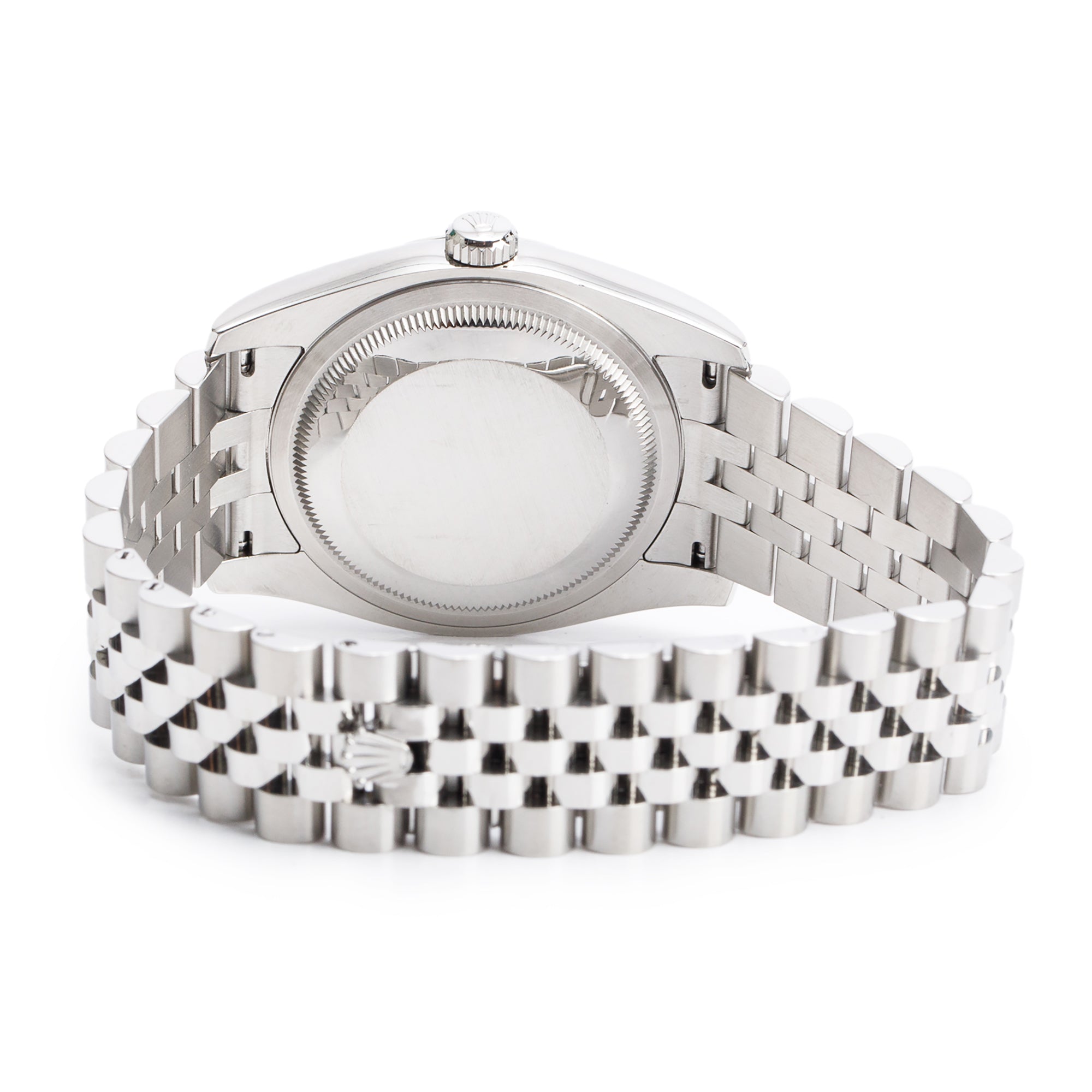 Rolex Stainless Steel Datejust 36 MM Silver Roman Dial Automatic Watch 116234 w/ Box & Papers