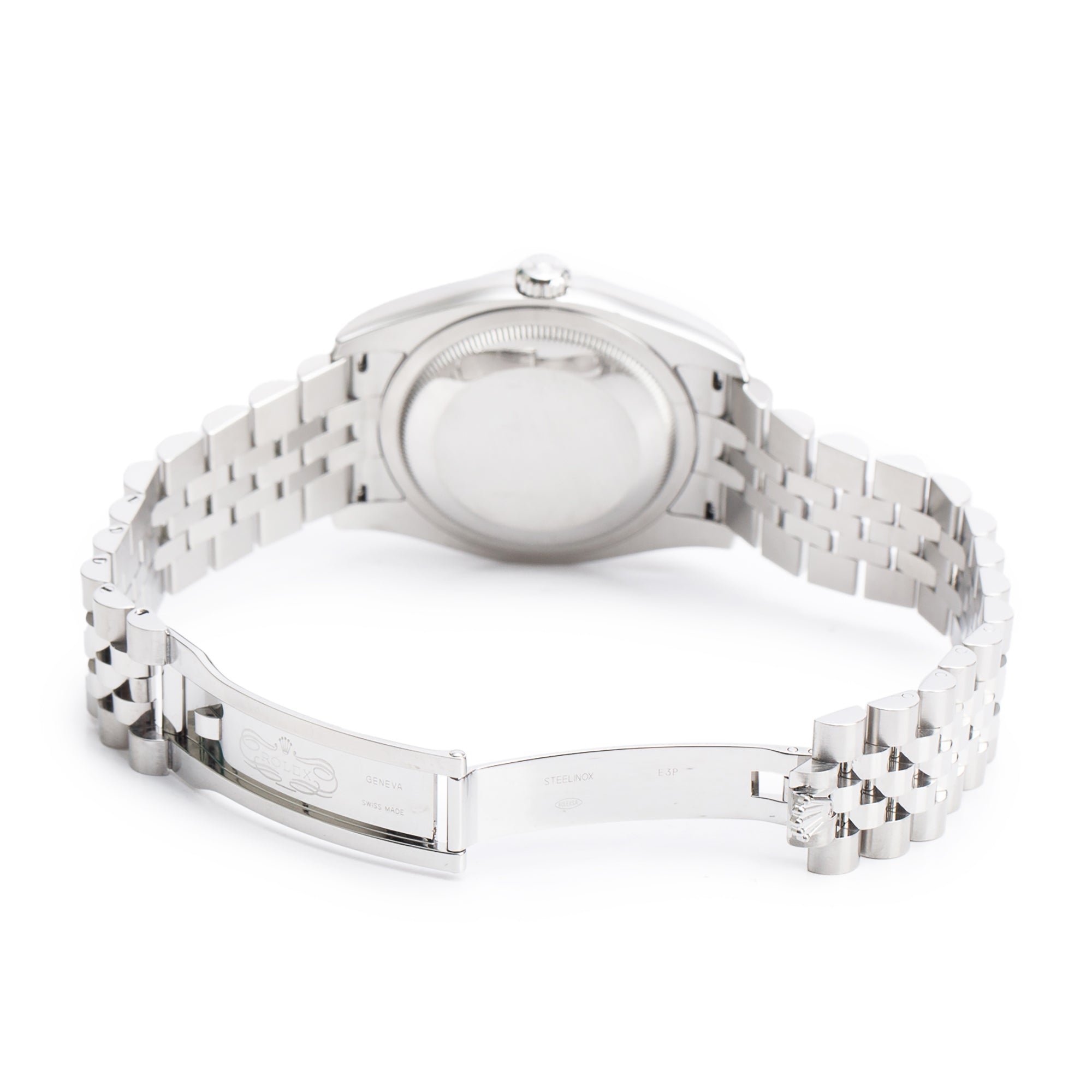 Rolex Stainless Steel Datejust 36 MM Silver Roman Dial Automatic Watch 116234 w/ Box & Papers