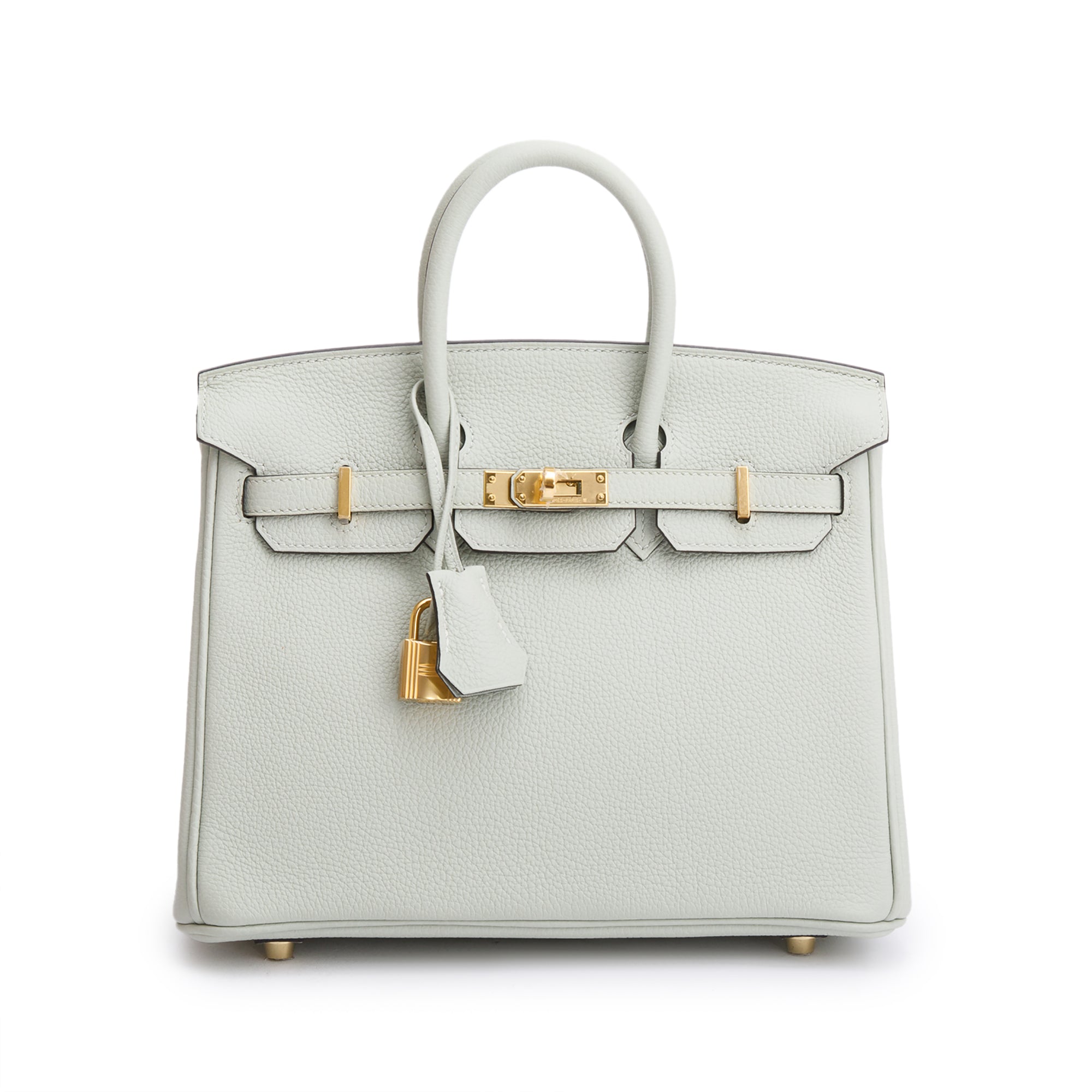 Hermes 2023 Gris Neve Veau Togo Birkin 25 w/ Box
