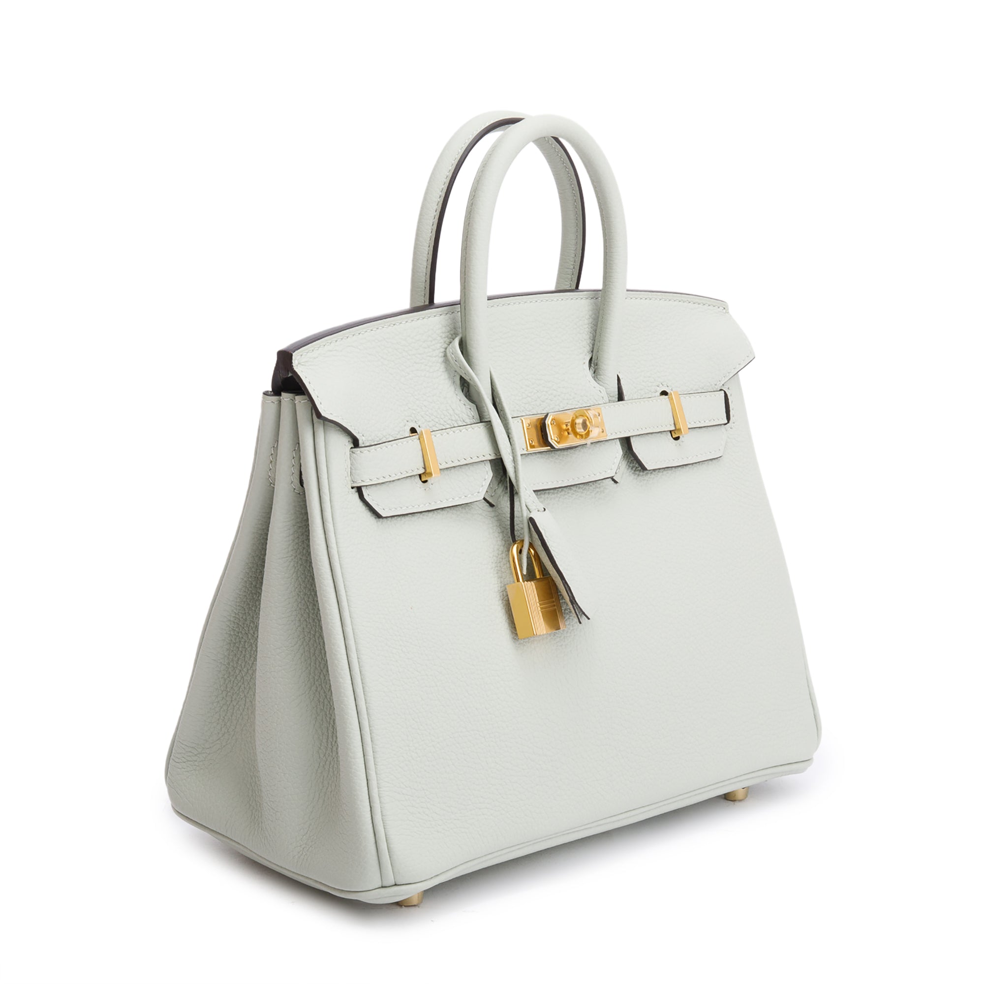 Hermes 2023 Gris Neve Veau Togo Birkin 25 w/ Box