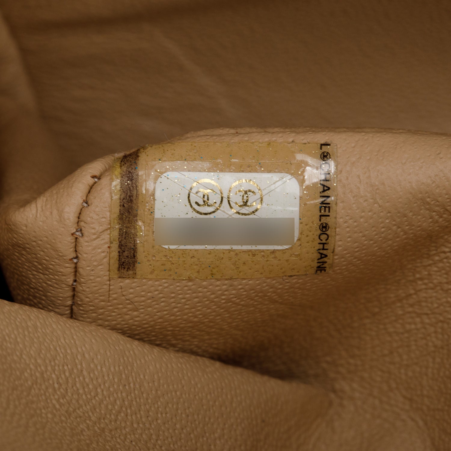 Chanel Beige Quilted Caviar Leather Classic Medium Double Flap Bag w/ Box & Authenticity Card