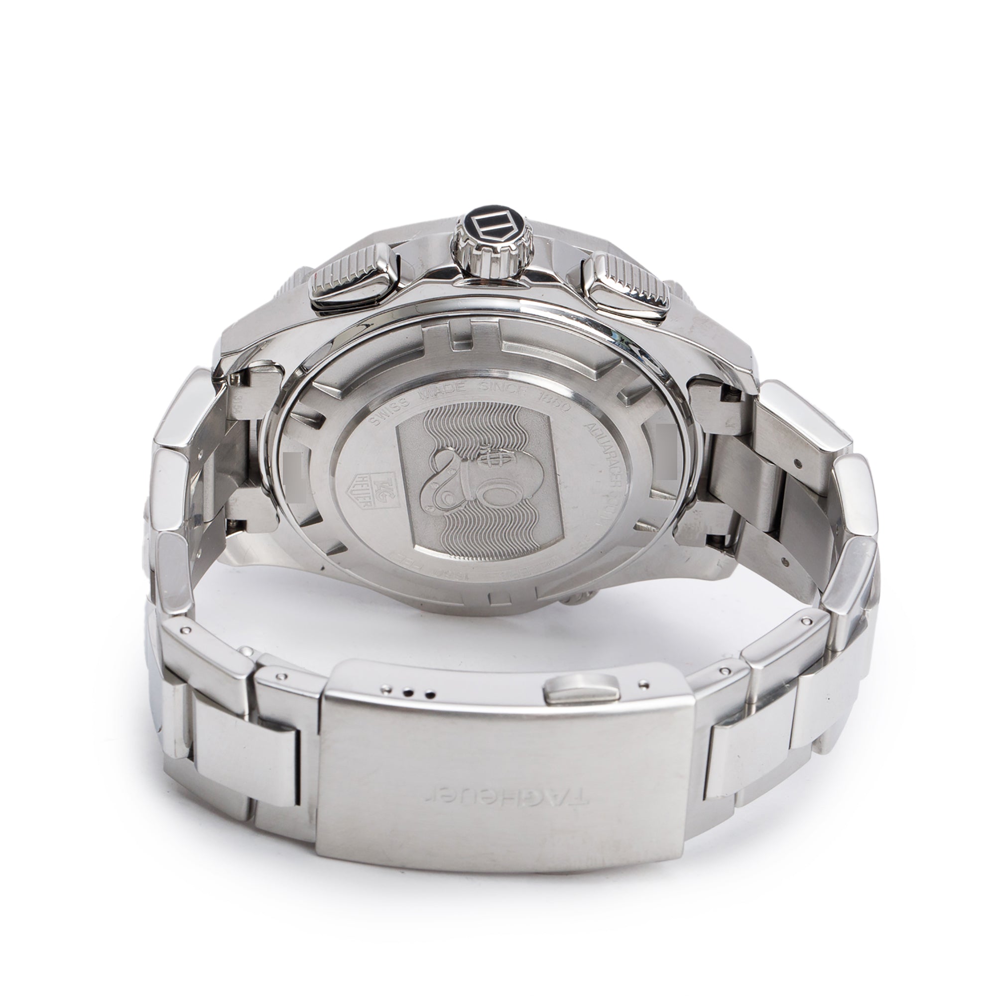 Tag Heuer Stainless Steel Aquaracer 46 MM Chronograph Automatic Watch Black Dial CAJ2110 w/ Box & Papers