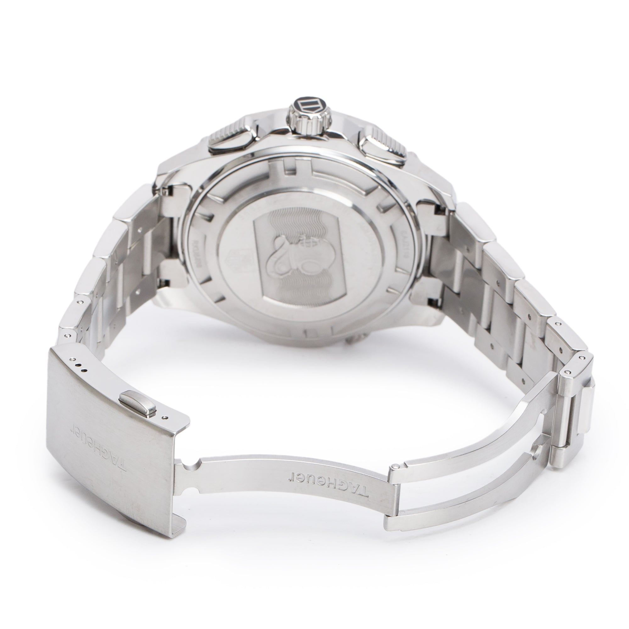 Tag Heuer Stainless Steel Aquaracer 46 MM Chronograph Automatic Watch Black Dial CAJ2110 w/ Box & Papers