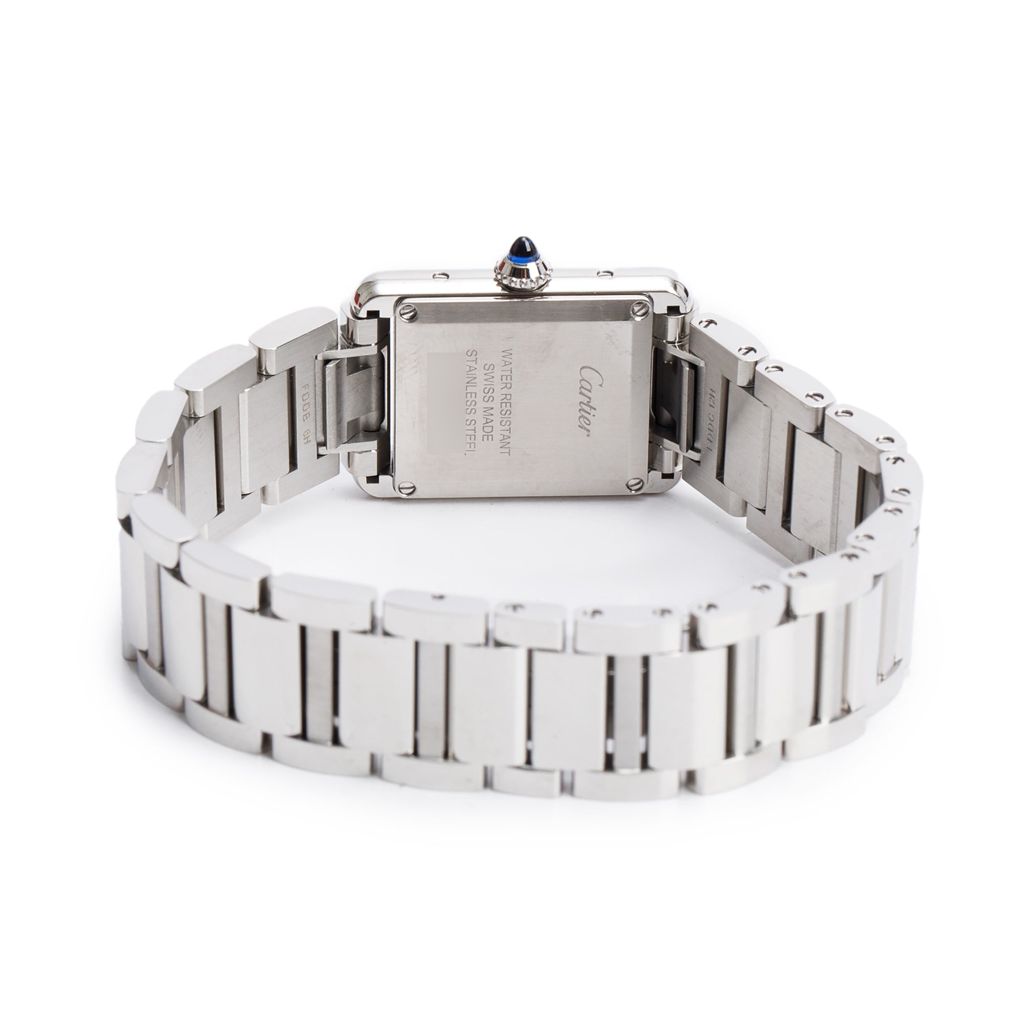 Cartier 2023 Stainless Steel Tank Must de Cartier Quartz Watch, Small Model 4322 w/ Box & Papers