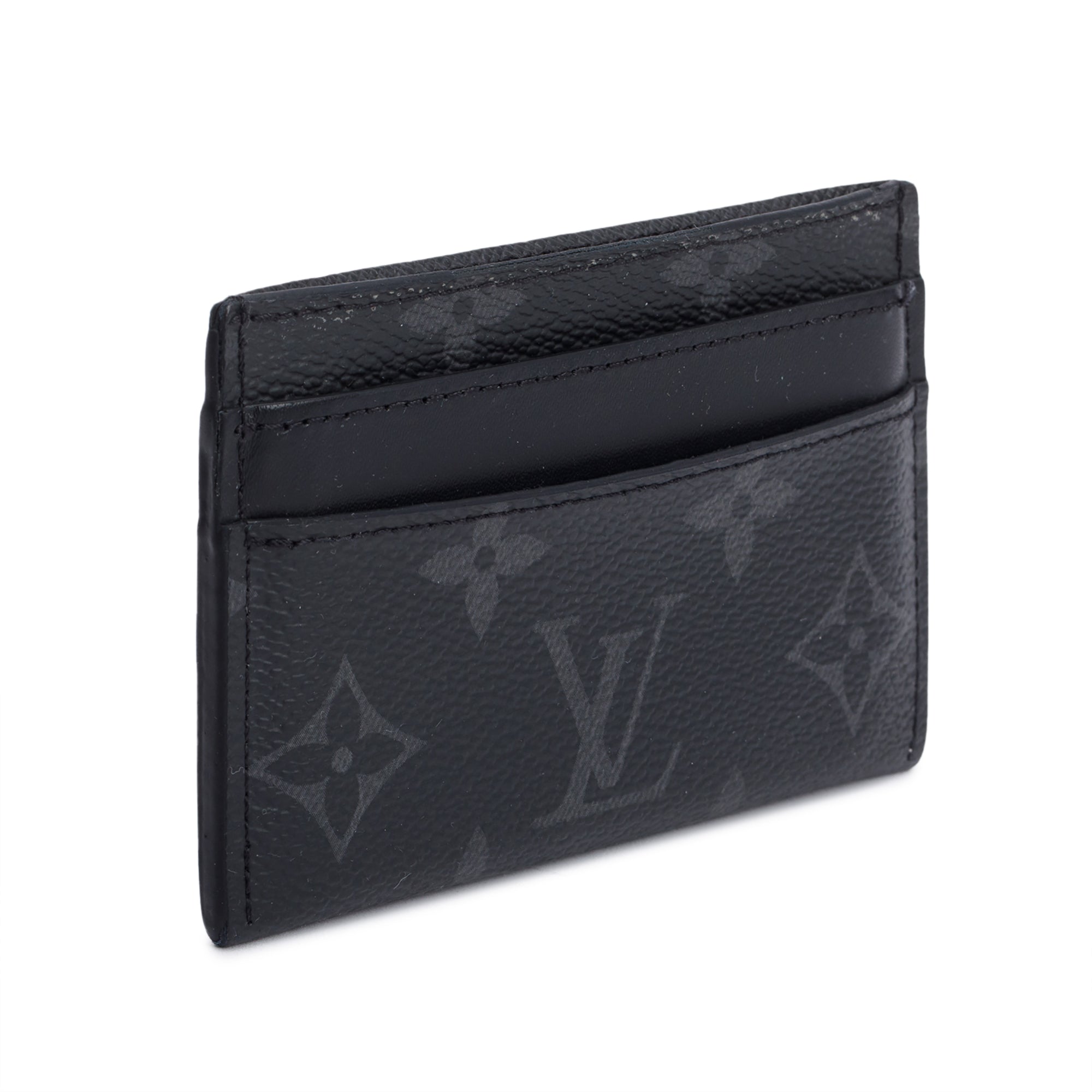 Louis Vuitton Monogram Eclipse Double Card Holder w/ Box