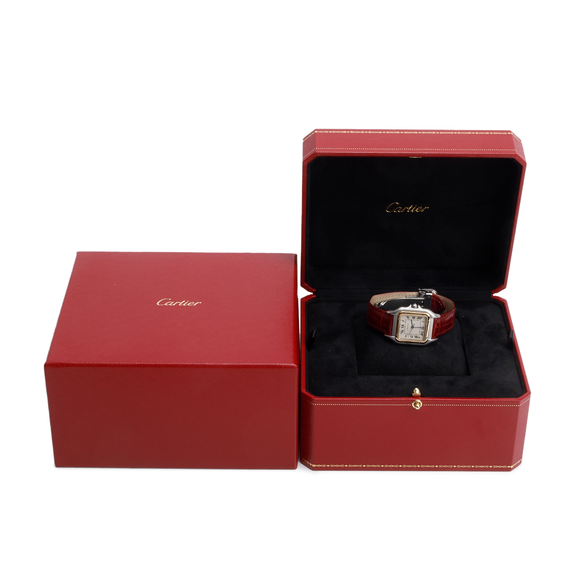 Cartier Stainless Steel & 18k Yellow Gold Panthere de Cartier Watch, Medium Model, 1100 w/ Box