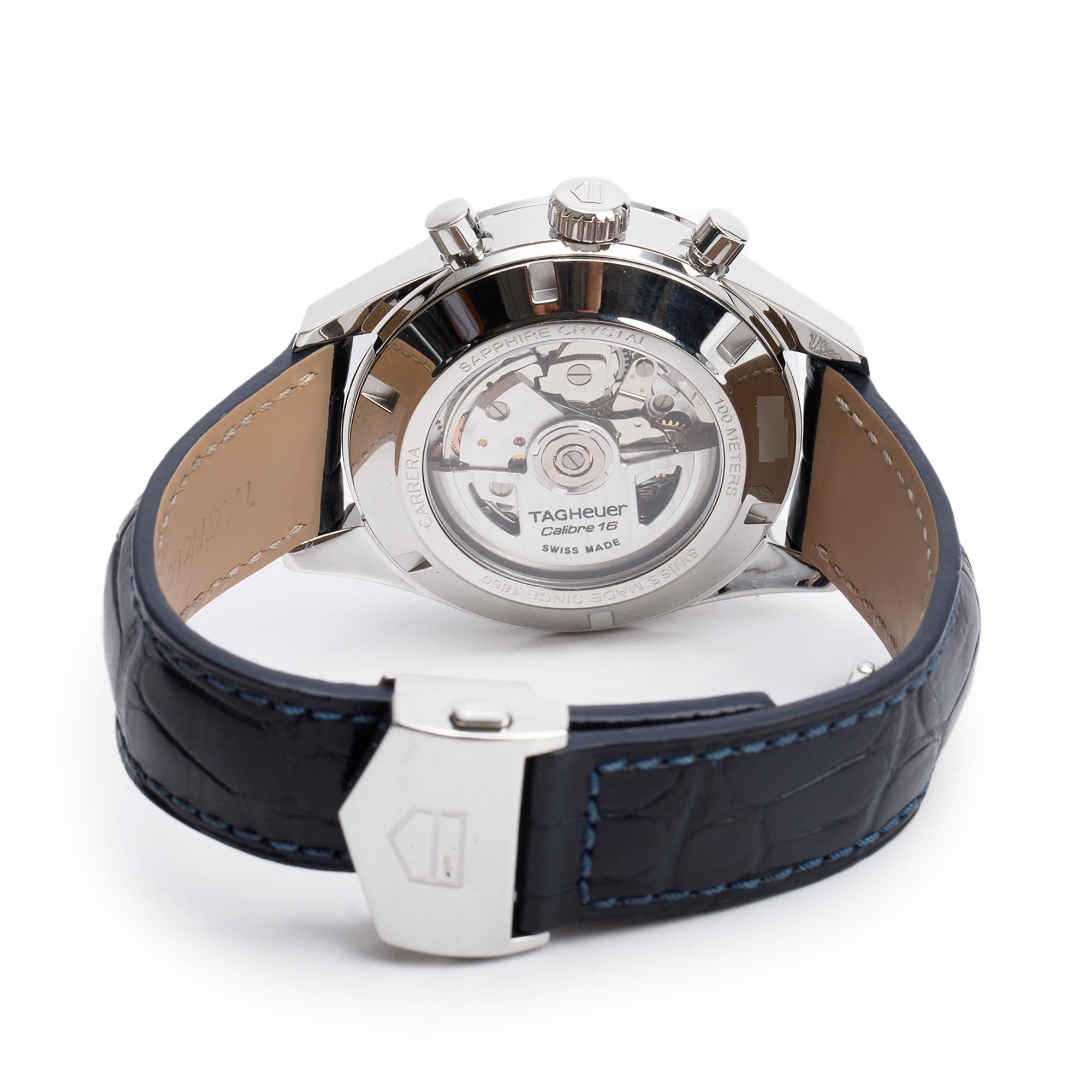 Tag Heuer Stainless Steel Blue Dial Carrera 41 MM Automatic Chronograph Watch CBK2112 w/ Box & Papers