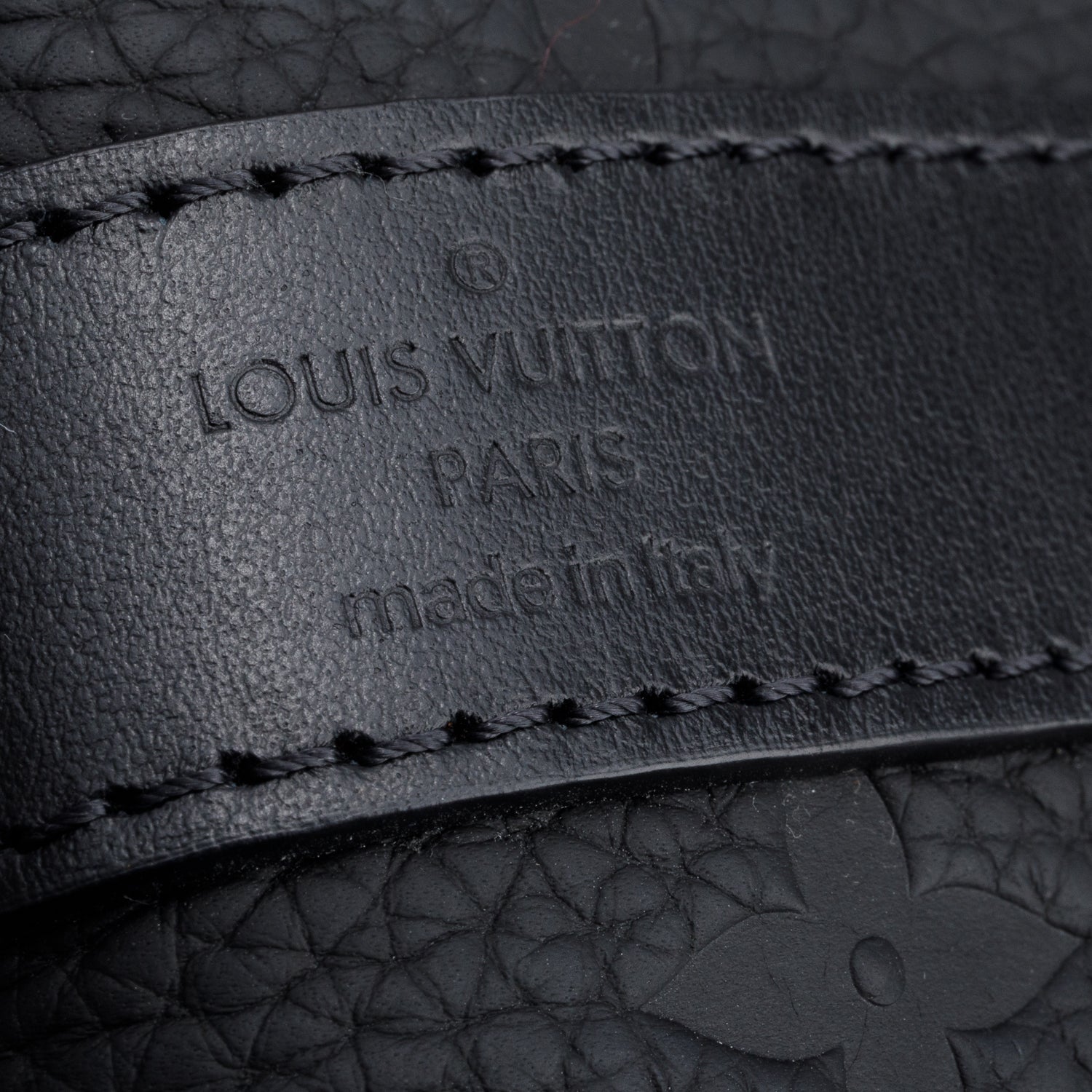 Louis Vuitton Black Monogram Taurillon Embossed Leather Keepall Bandouliere 50 w/ Strap