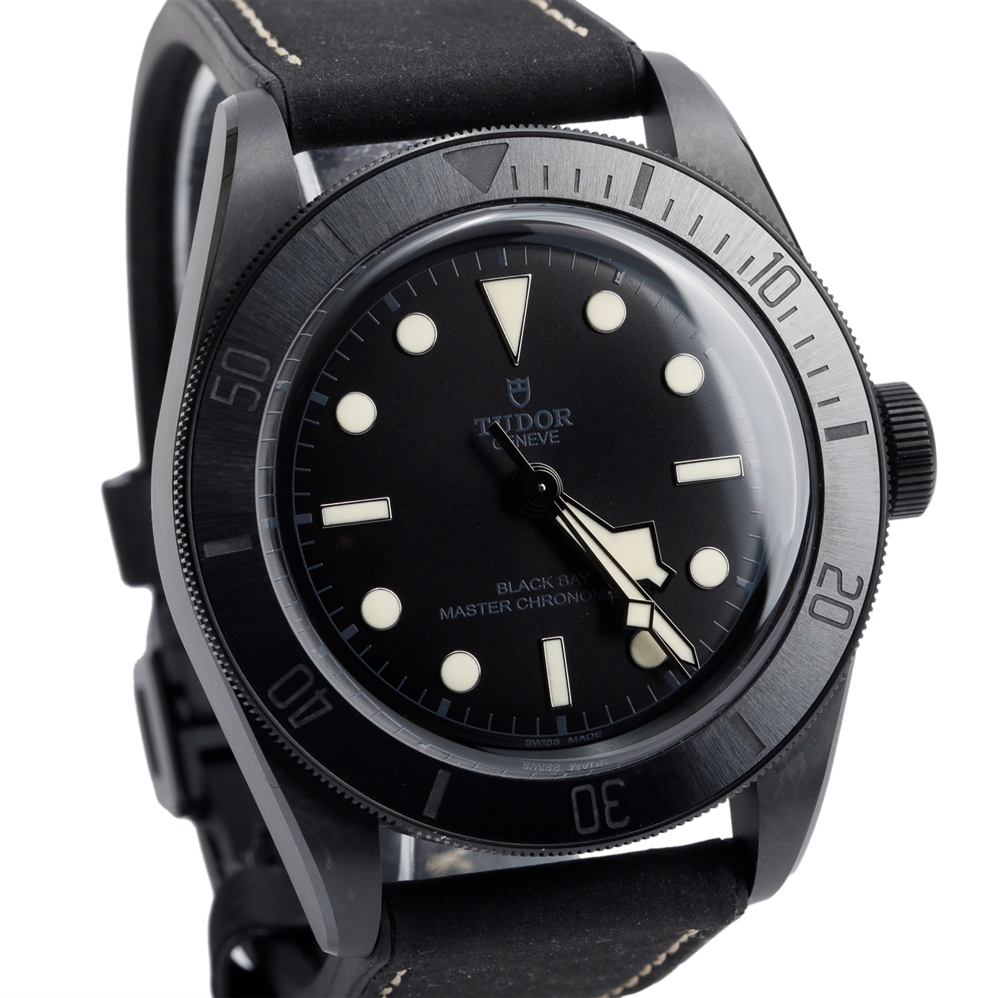 Tudor Black Ceramic Black Bay 41 MM Automatic Watch 79210CNU w/ Box, Papers & Extra Strap