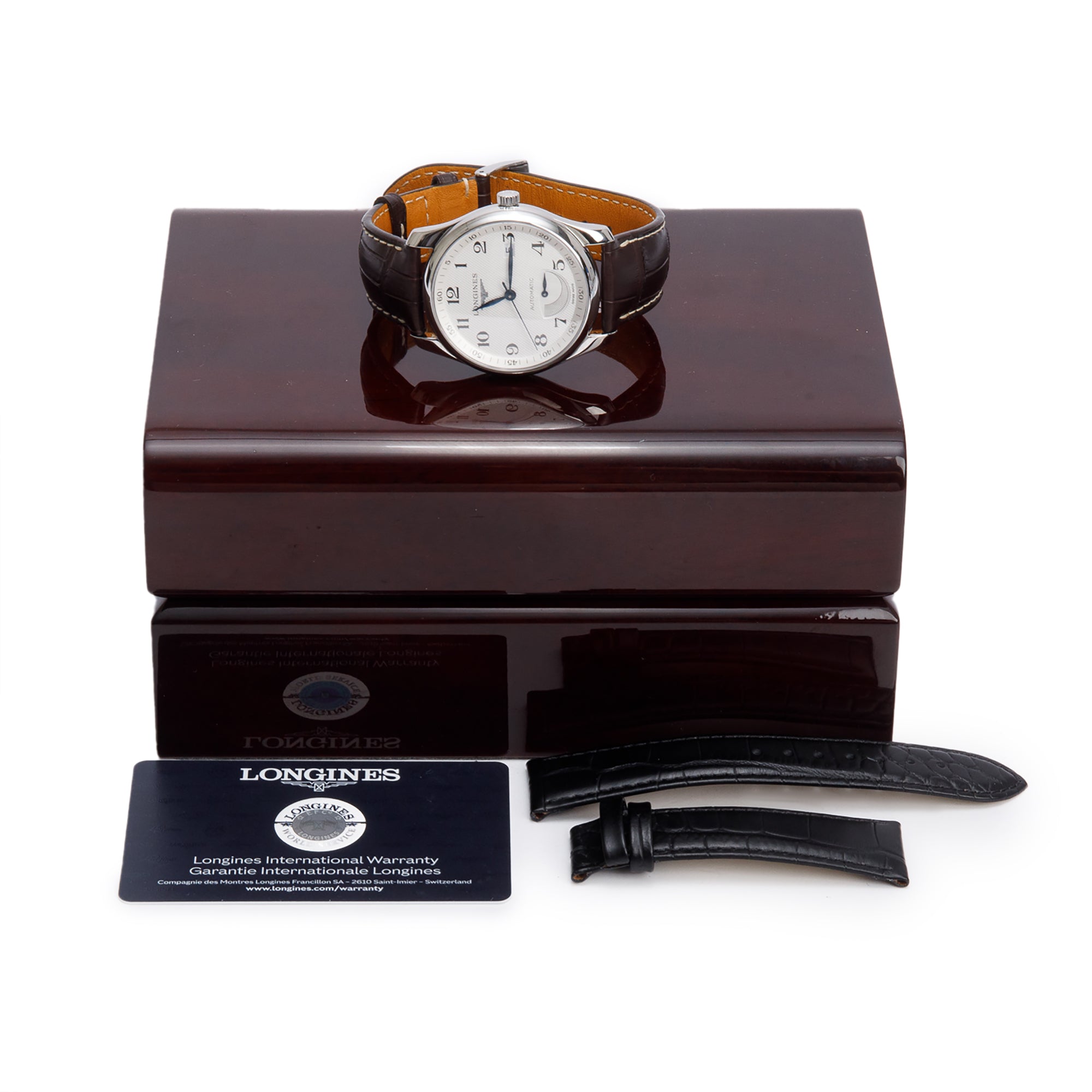 Longines Stainless Steel Master Collection 40 MM Automatic Watch w/ Box & Papers