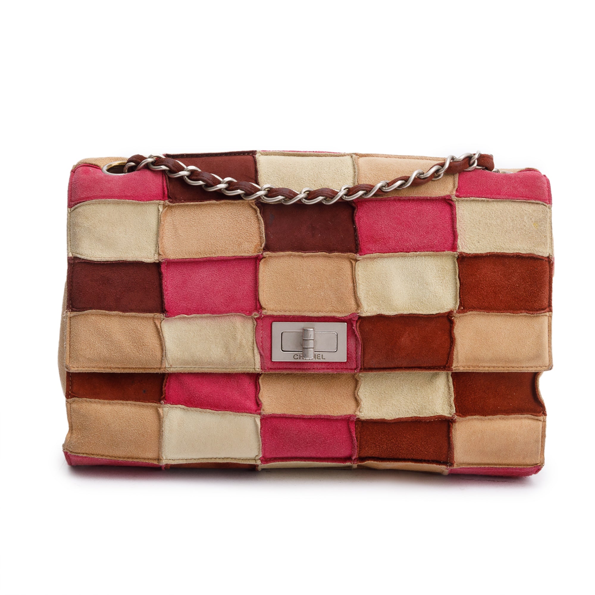 Chanel Multicolor Suede Patchwork Reissue Flap Bag w/ Authenticity Card