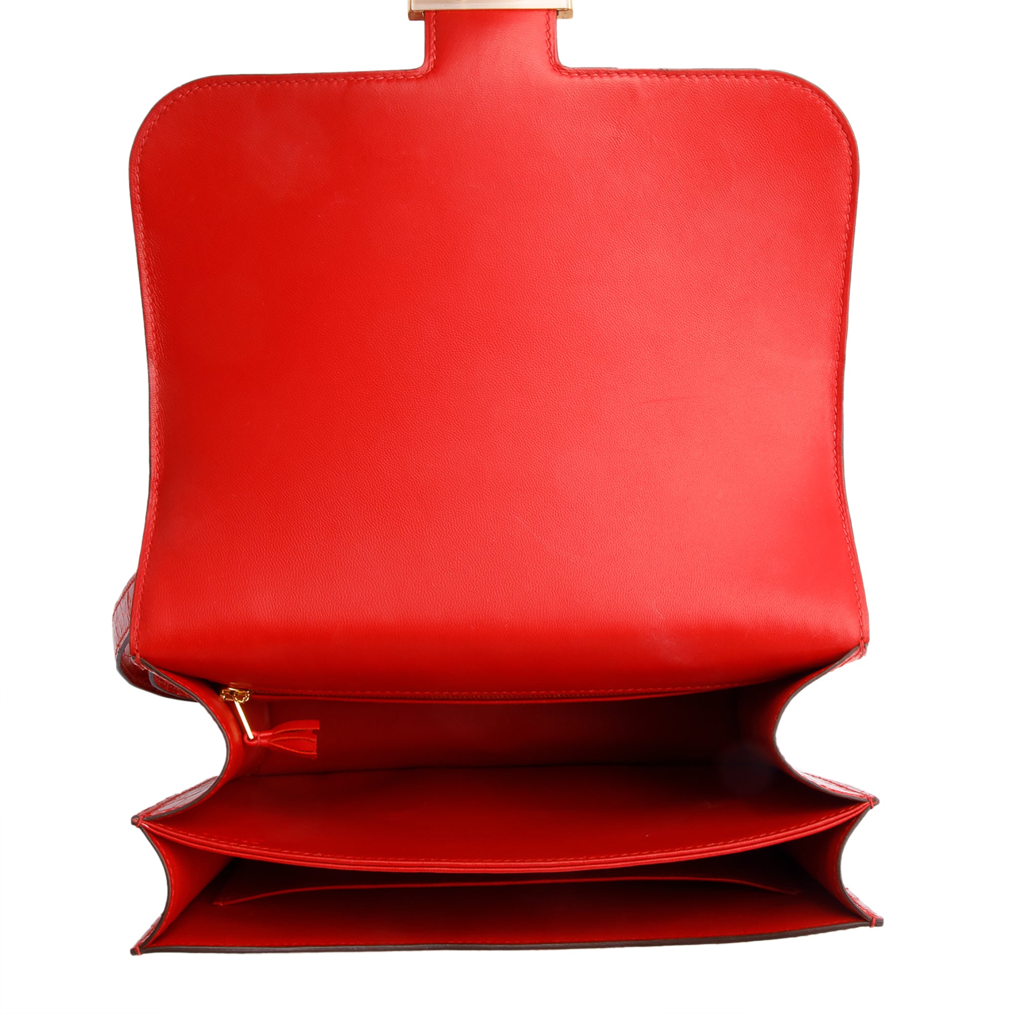 Hermes Braise Shiny Alligator Constance 24