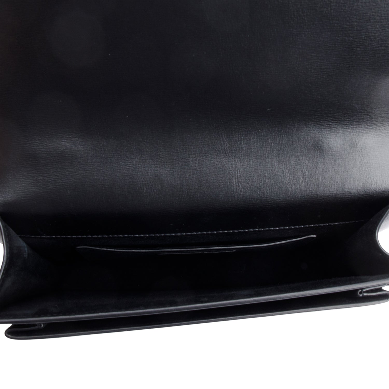 Saint Laurent Black Leather Sunset Top Handle Bag w/ Box