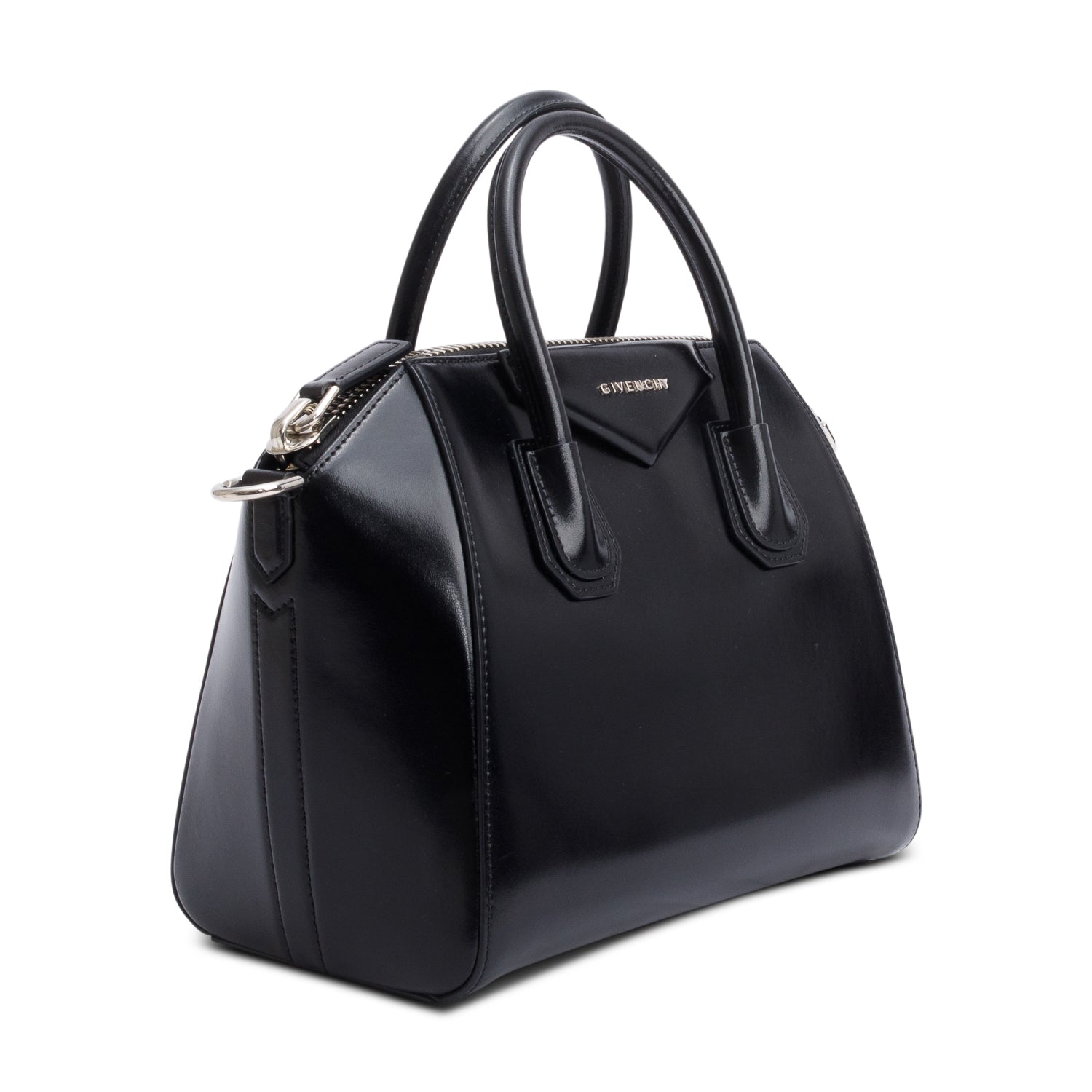 Givenchy Black Smooth Leather Small Antigona Satchel