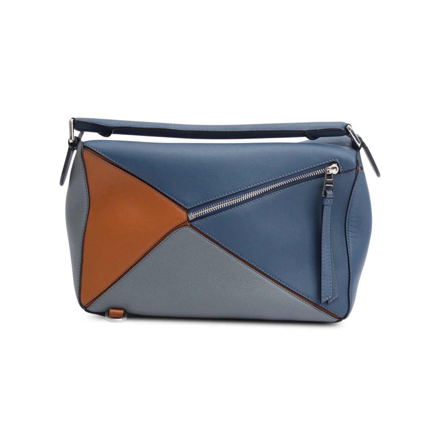 Loewe Tricolor Calfskin Leather Medium Puzzle Bag w/ Strap