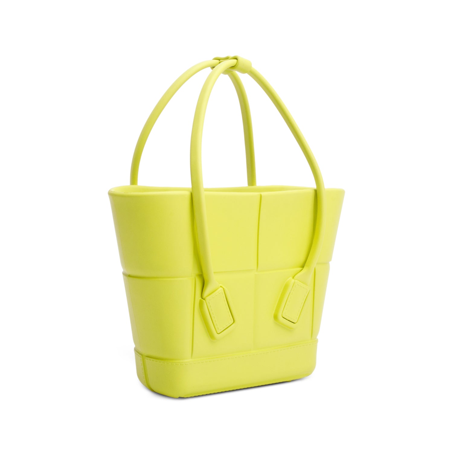 Bottega Veneta Kiwi Rubber Mini Arco Tote